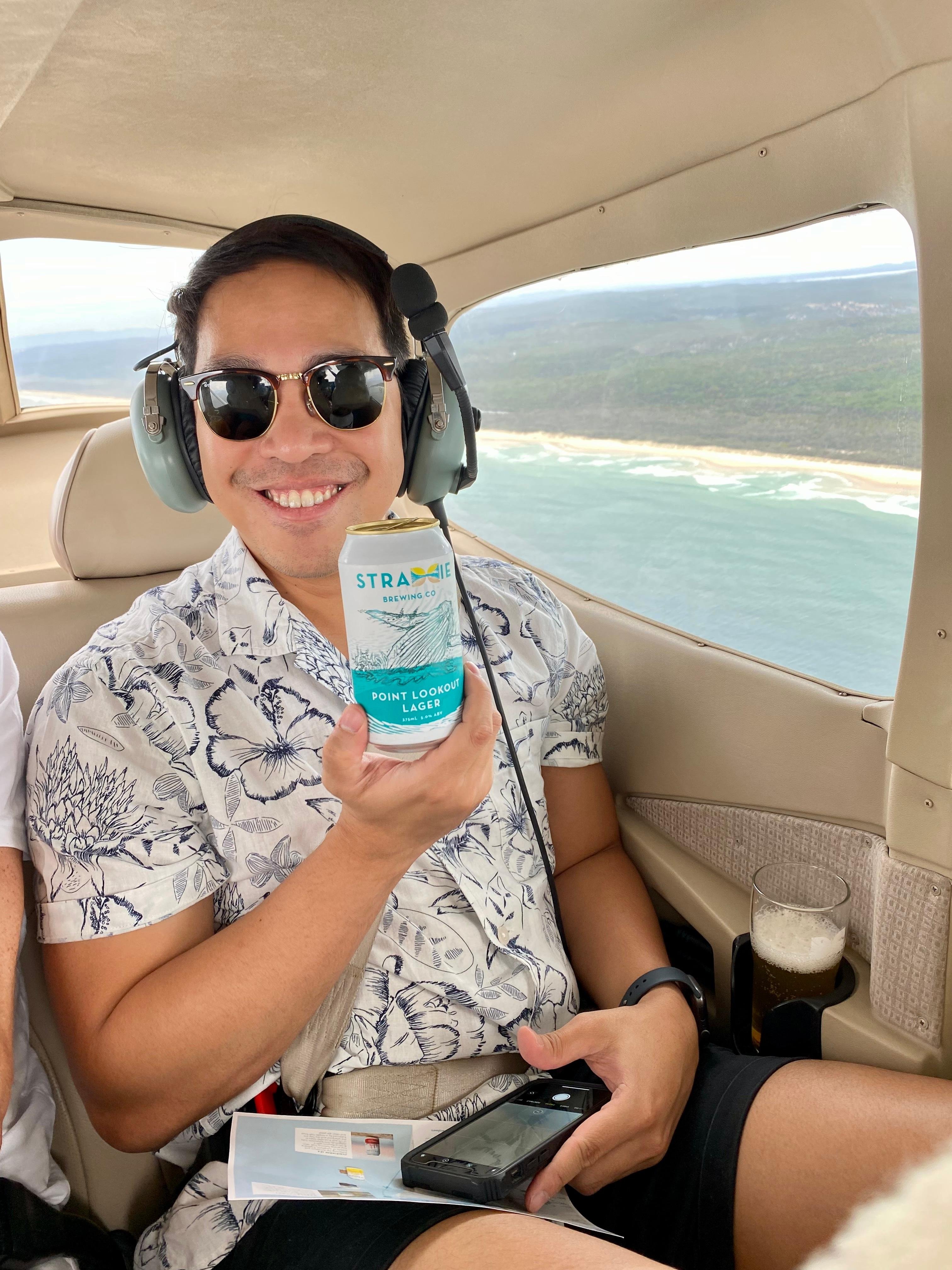 Brisbane Private Flight & Straddie Brewing Co Inflight Beer Tasting