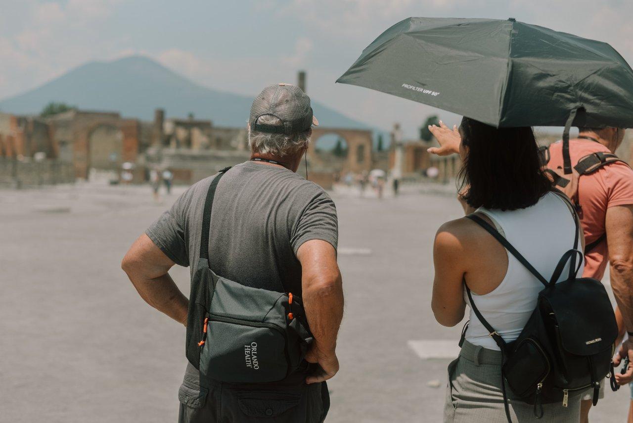 From Naples: Pompeii and Vesuvius Tour with Lunch Included - Mount Vesuvius crater tour and Bay of Naples views