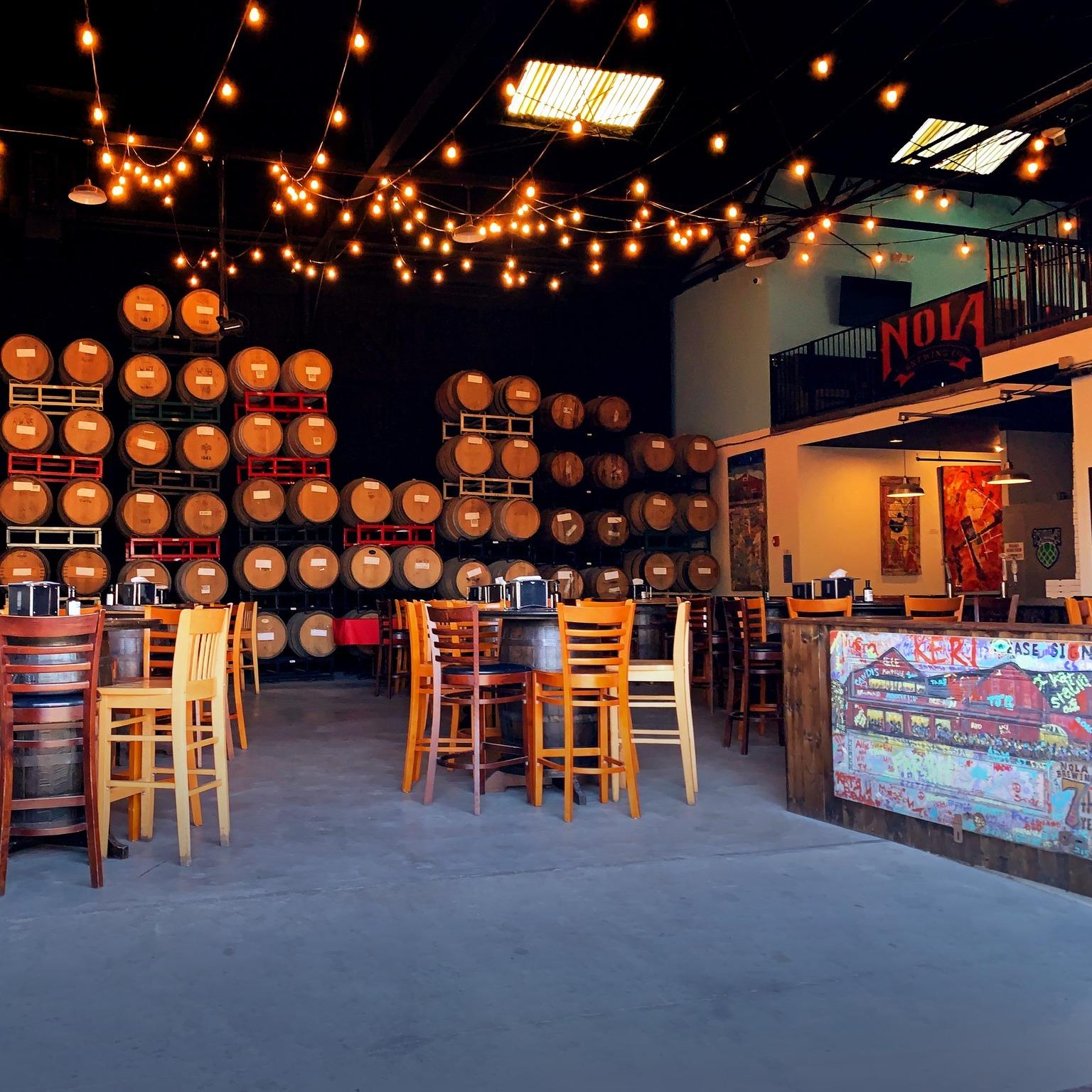Craft brewery taproom visited on a New Orleans walking tour