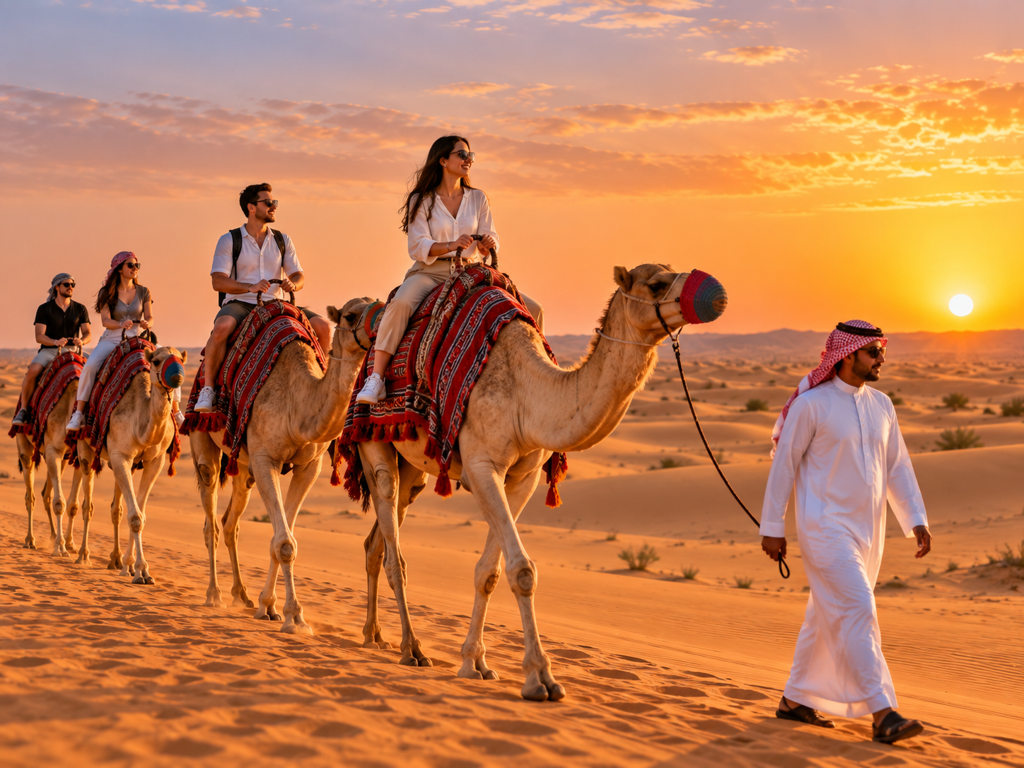 Dubai Red Dunes Desert Safari with BBQ Dinner & Live Shows