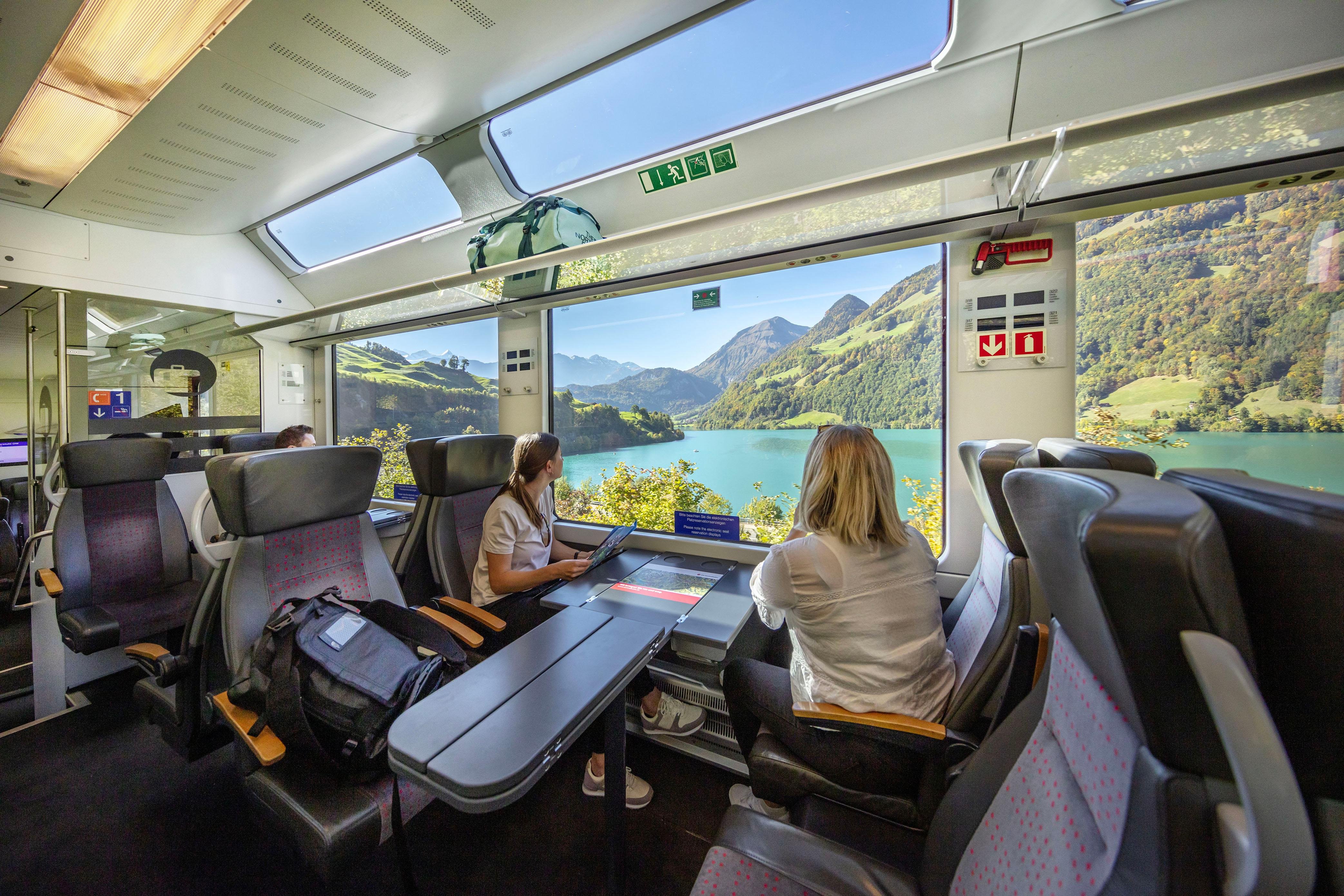 Swiss Travel Pass scenic train, mountain railway and lake boat in the Swiss Alps — image 7