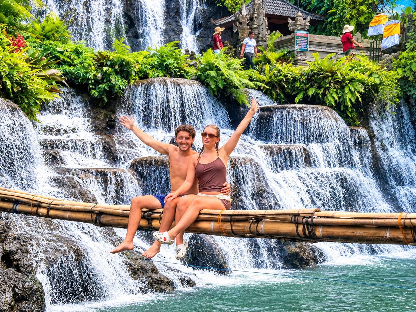 Ubud Jungle Trek, Waterfall Swim & River Tubing Adventure
