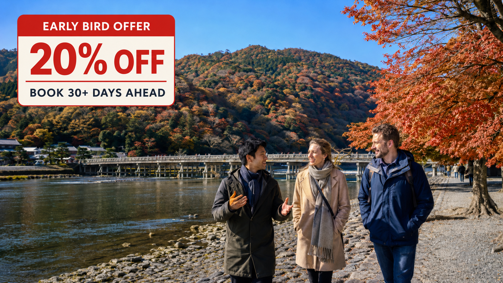Arashiyama Autumn Colors & Bamboo Forest Walking Tour