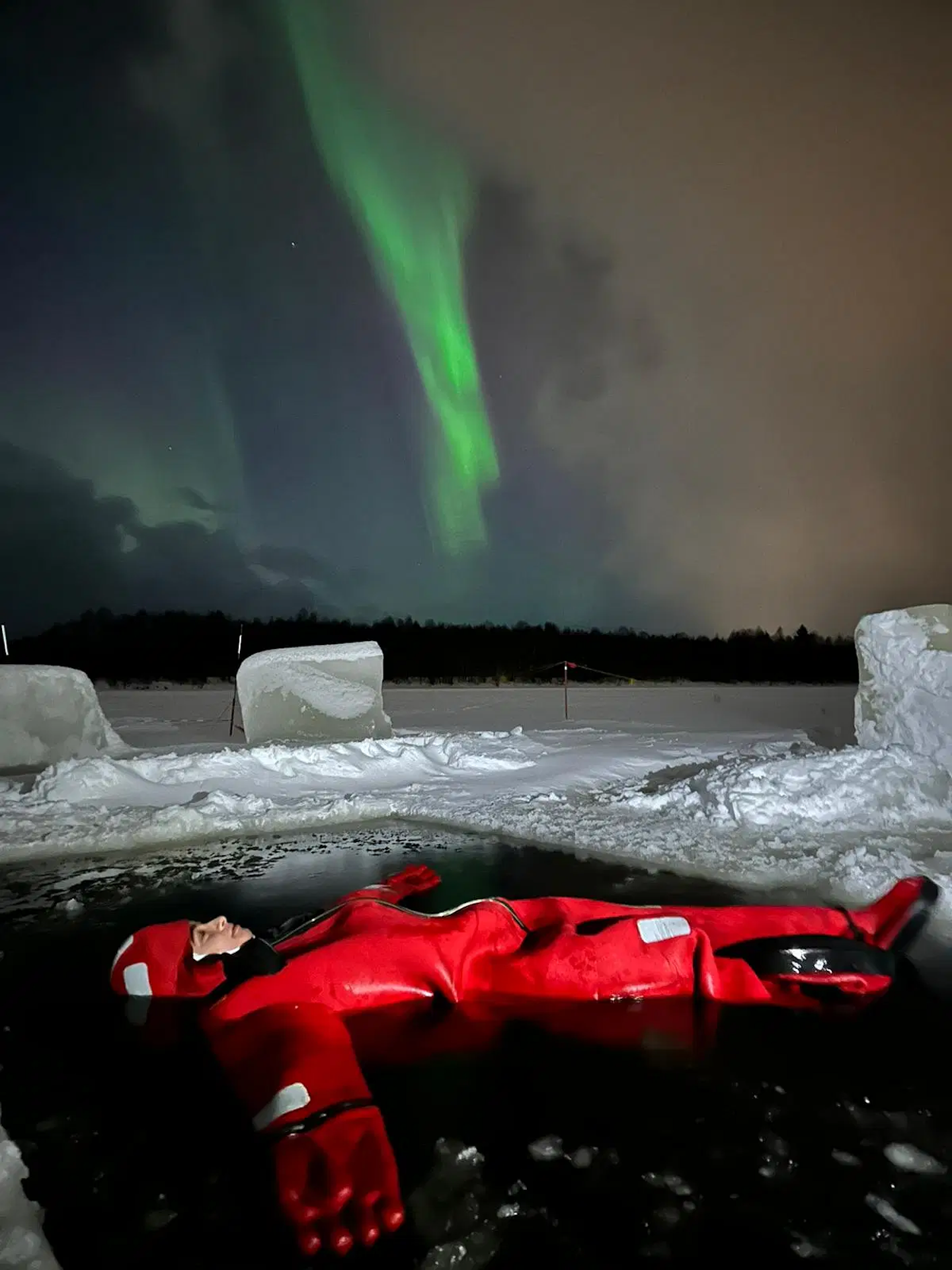 Arctic Ice Floating in Rovaniemi