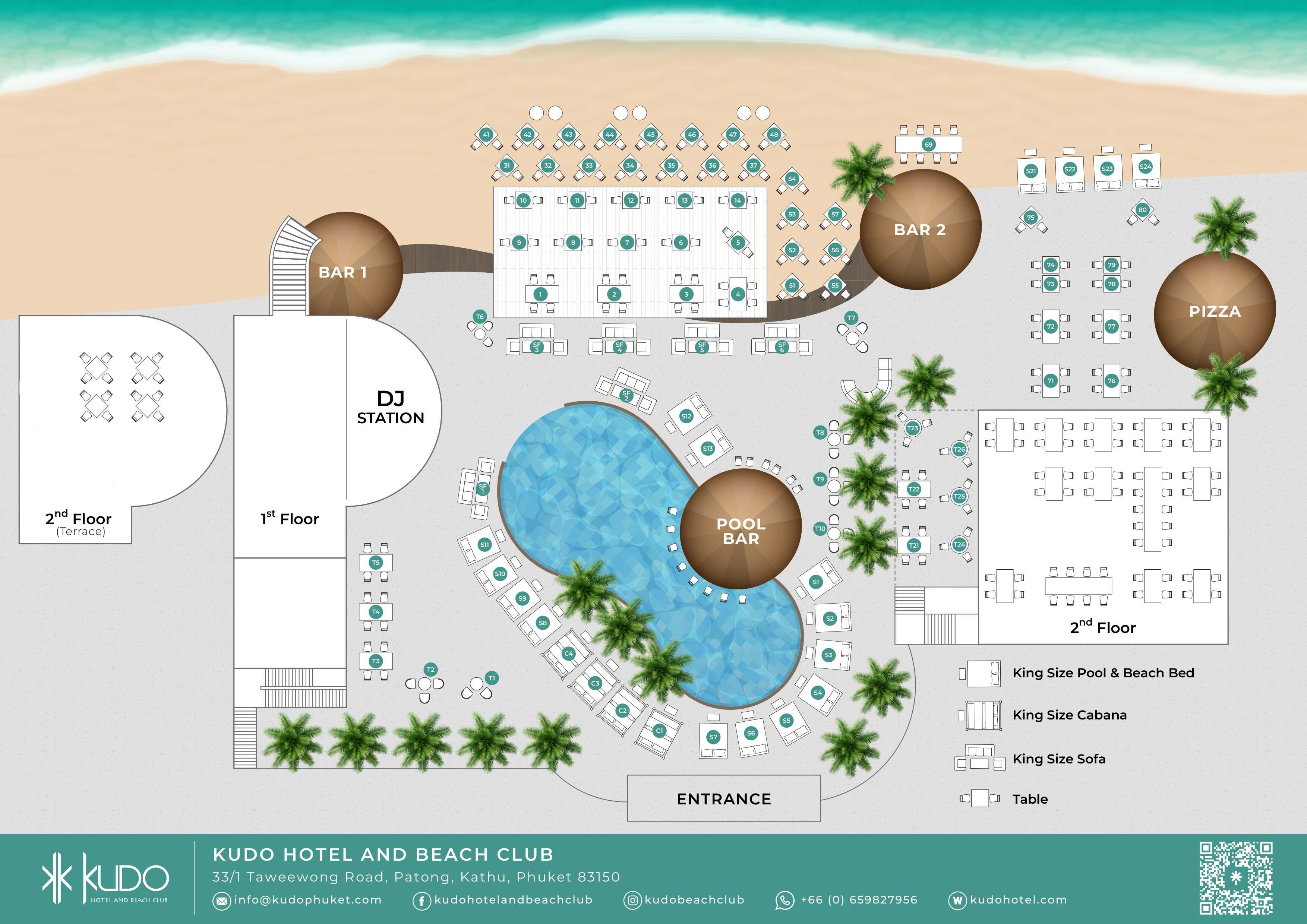 Kudo Beach Club Patong: VIP Entry & Gourmet Dining