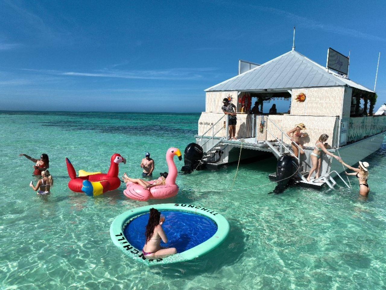 Key West Tiki Boat Sandbar Expedition