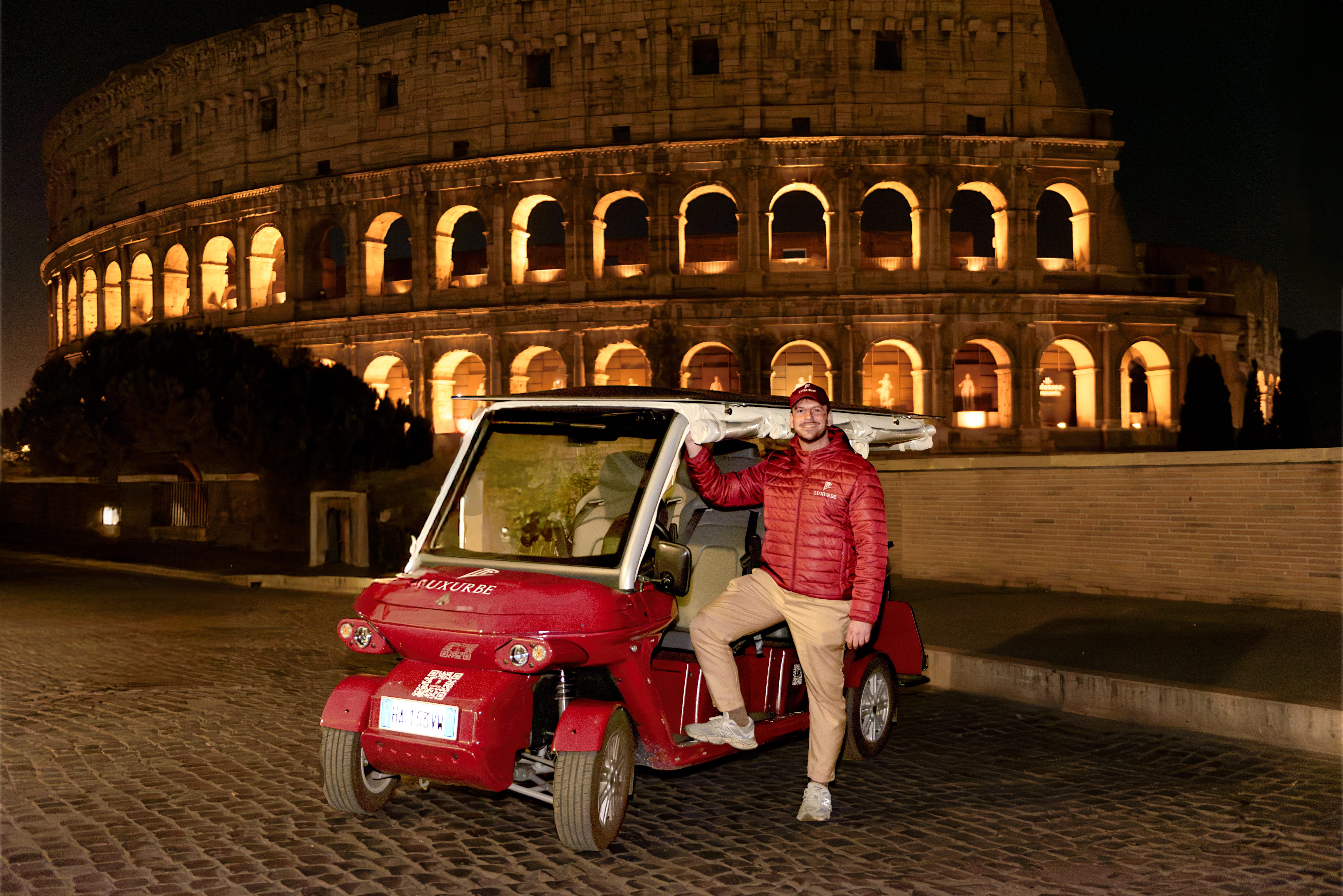 Rome night golf cart tour — illuminated landmarks of the centro storico — image 1