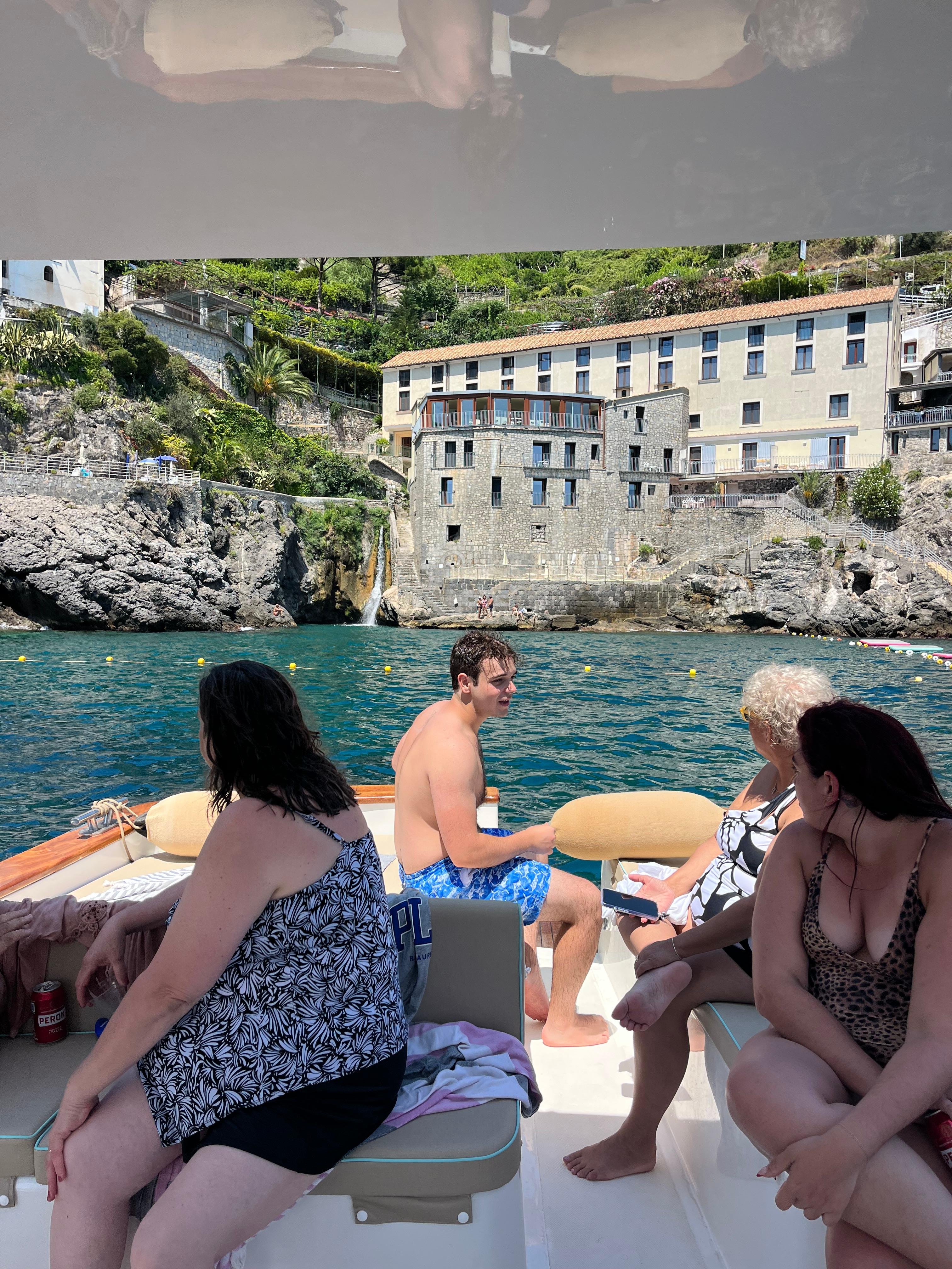 Private Amalfi Coast Gozzo Boat Tour with Lunch & Aperitif