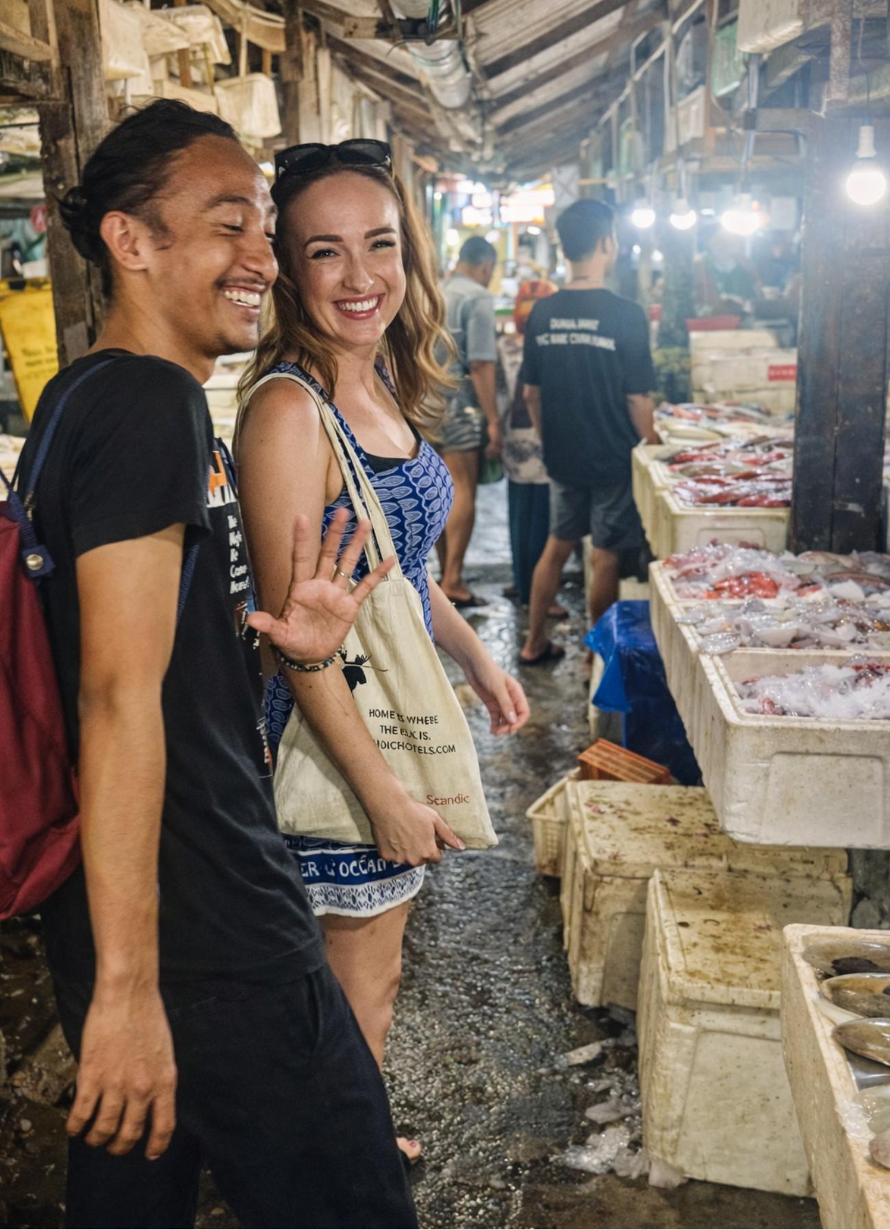 Jimbaran Fish Market Walking Tour with Grilled Seafood