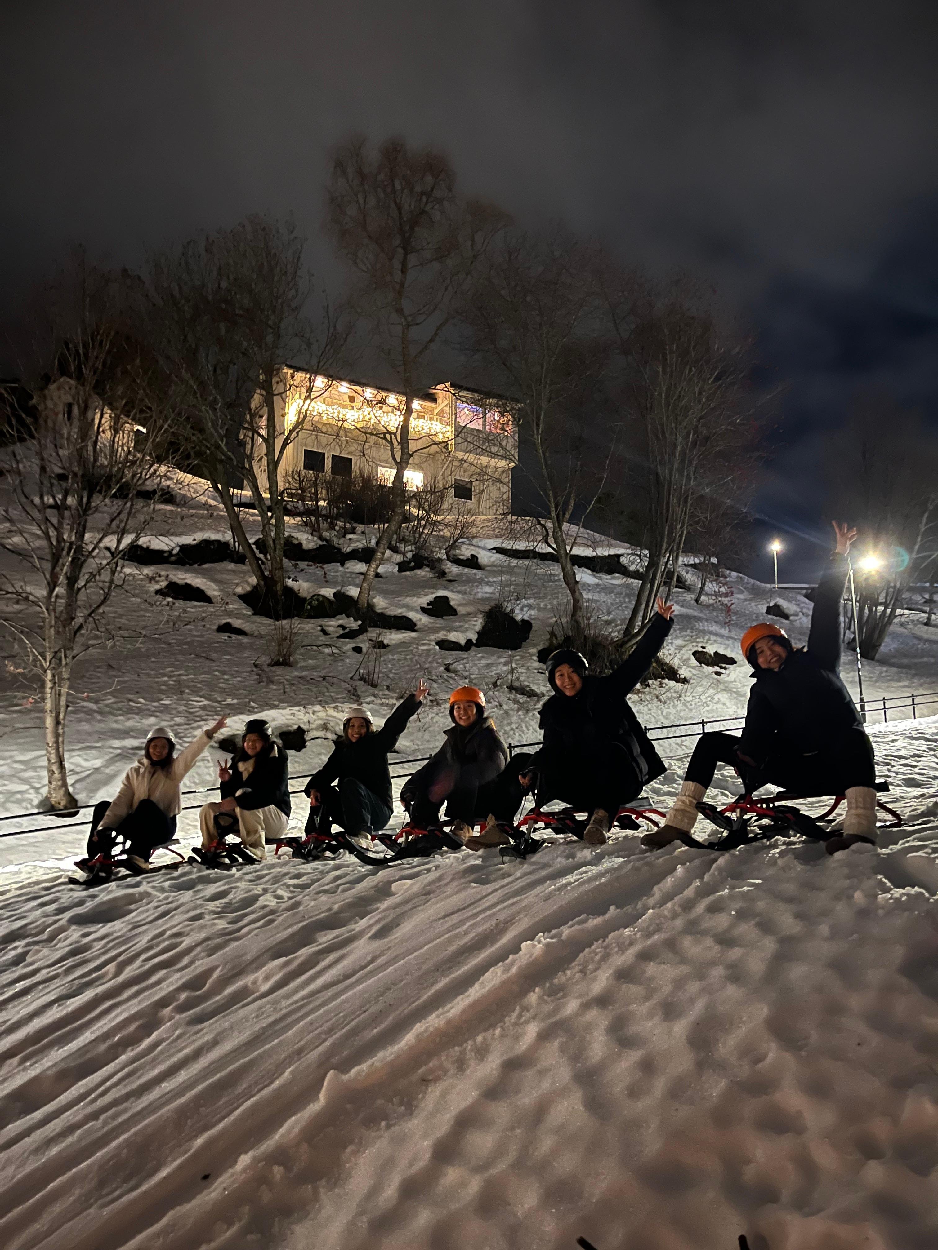 Guided Snowracer Sledding Near Downtown Tromsø