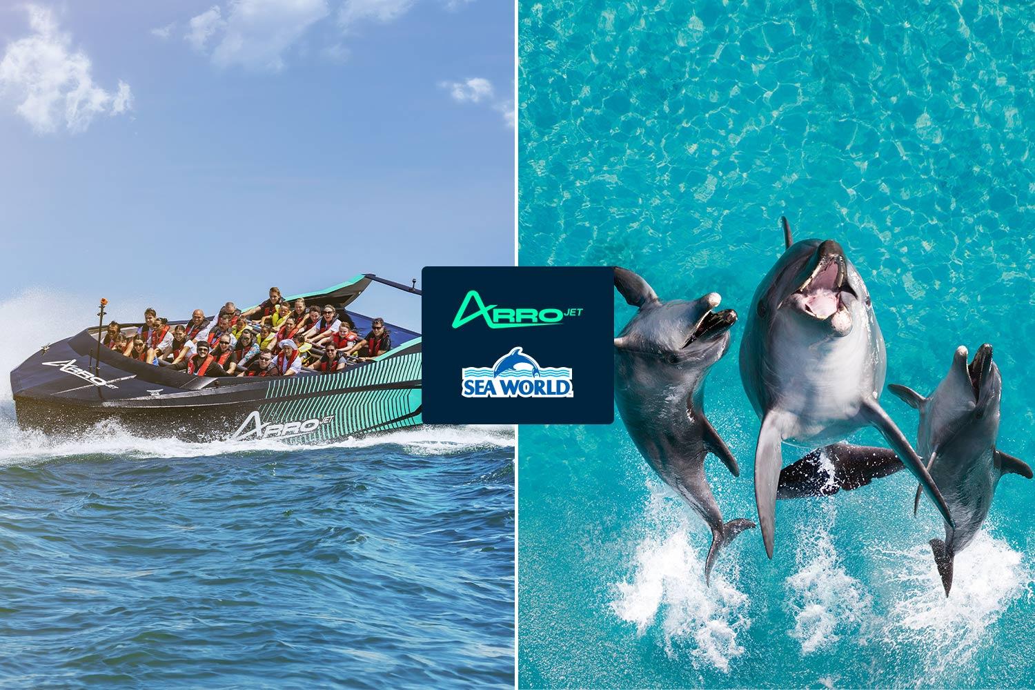 Jet Boat Adventure & Sea World Marine Park Combo