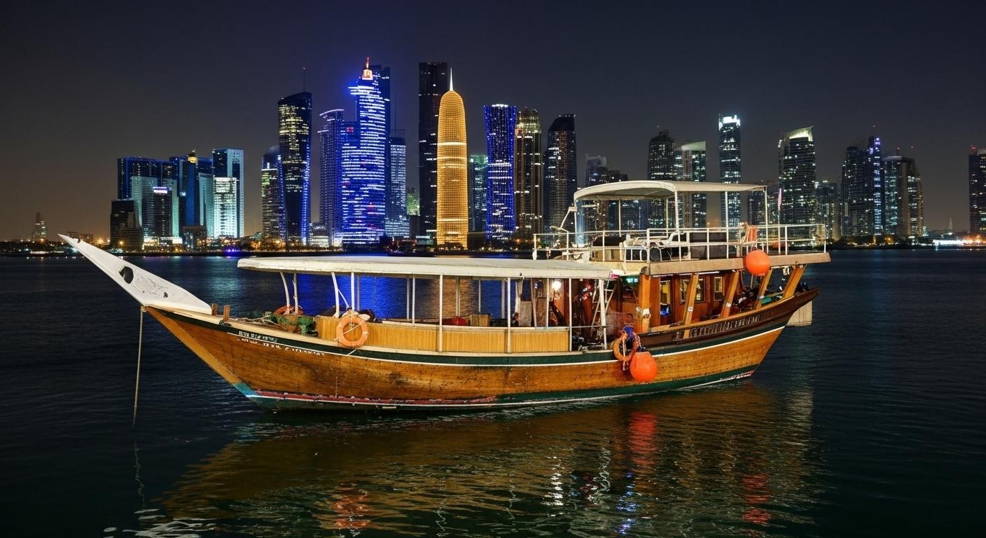 Doha Traditional Dhow Cruise with BBQ Buffet