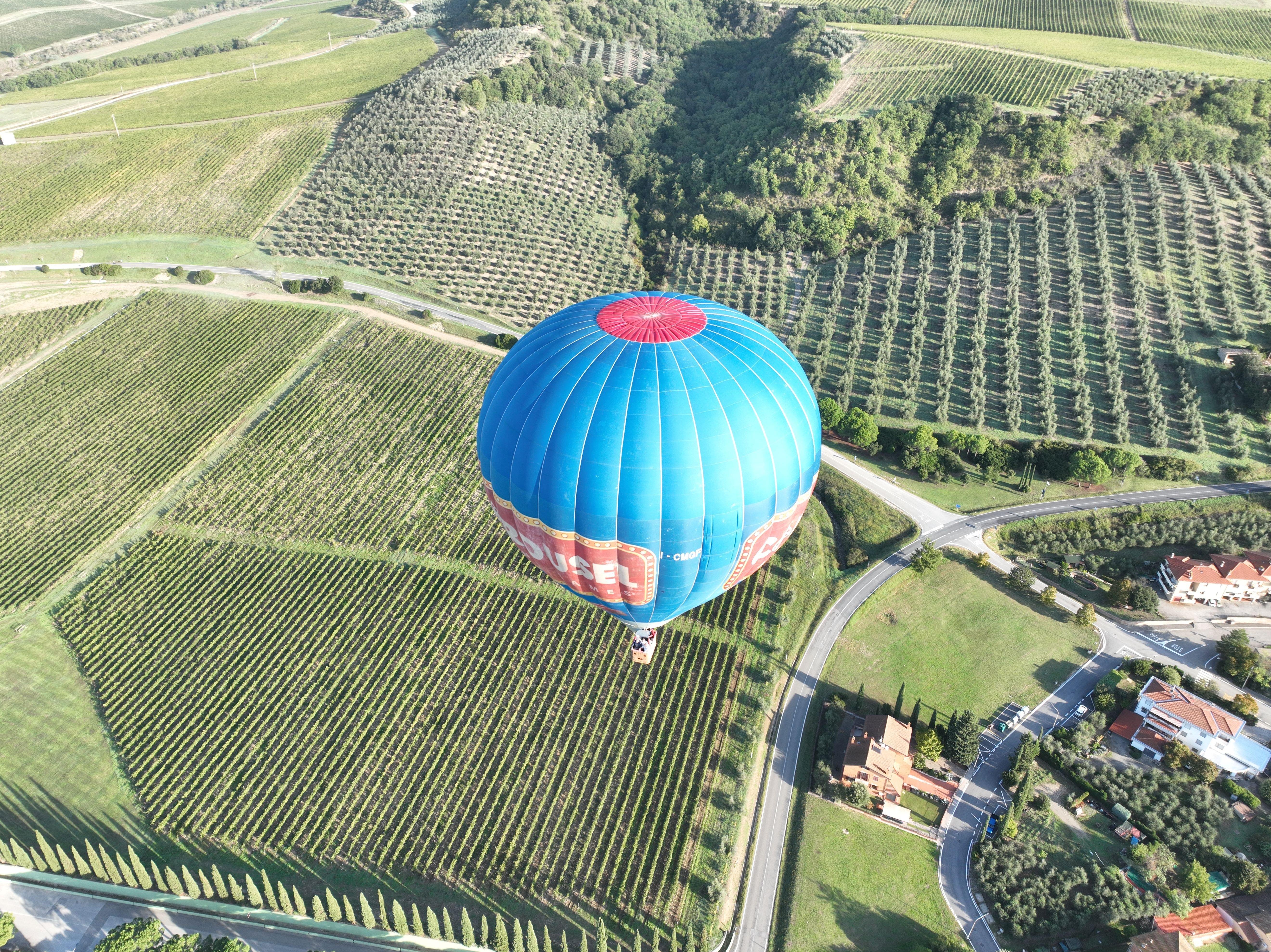 Hot Air Balloon Flight Over Chianti Hills at Sunrise