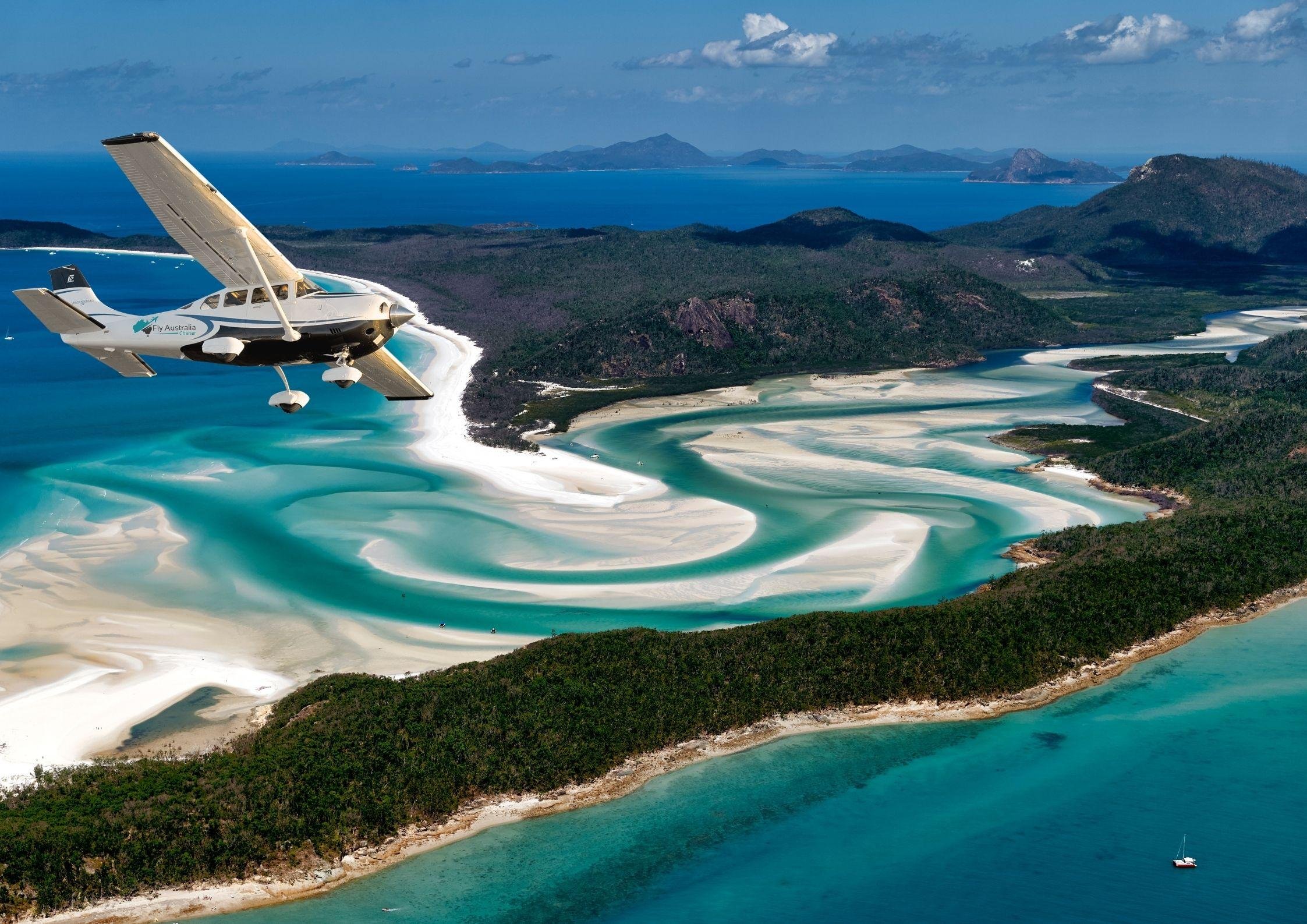 Whitsunday Islands & Heart Reef Scenic Flight from Airlie Beach