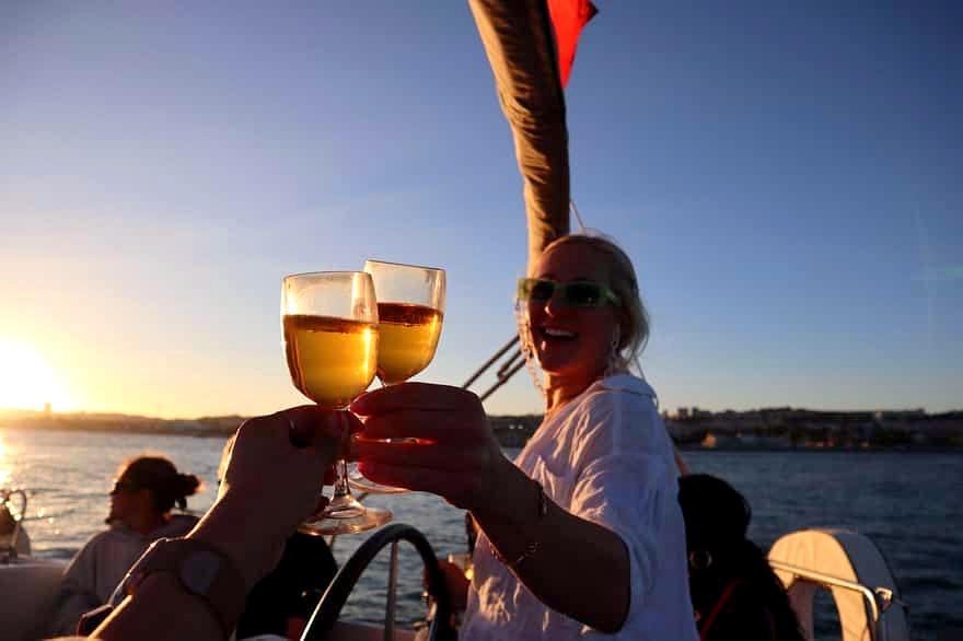 Lisbon Sunset Sailing with Wine & Local Stories