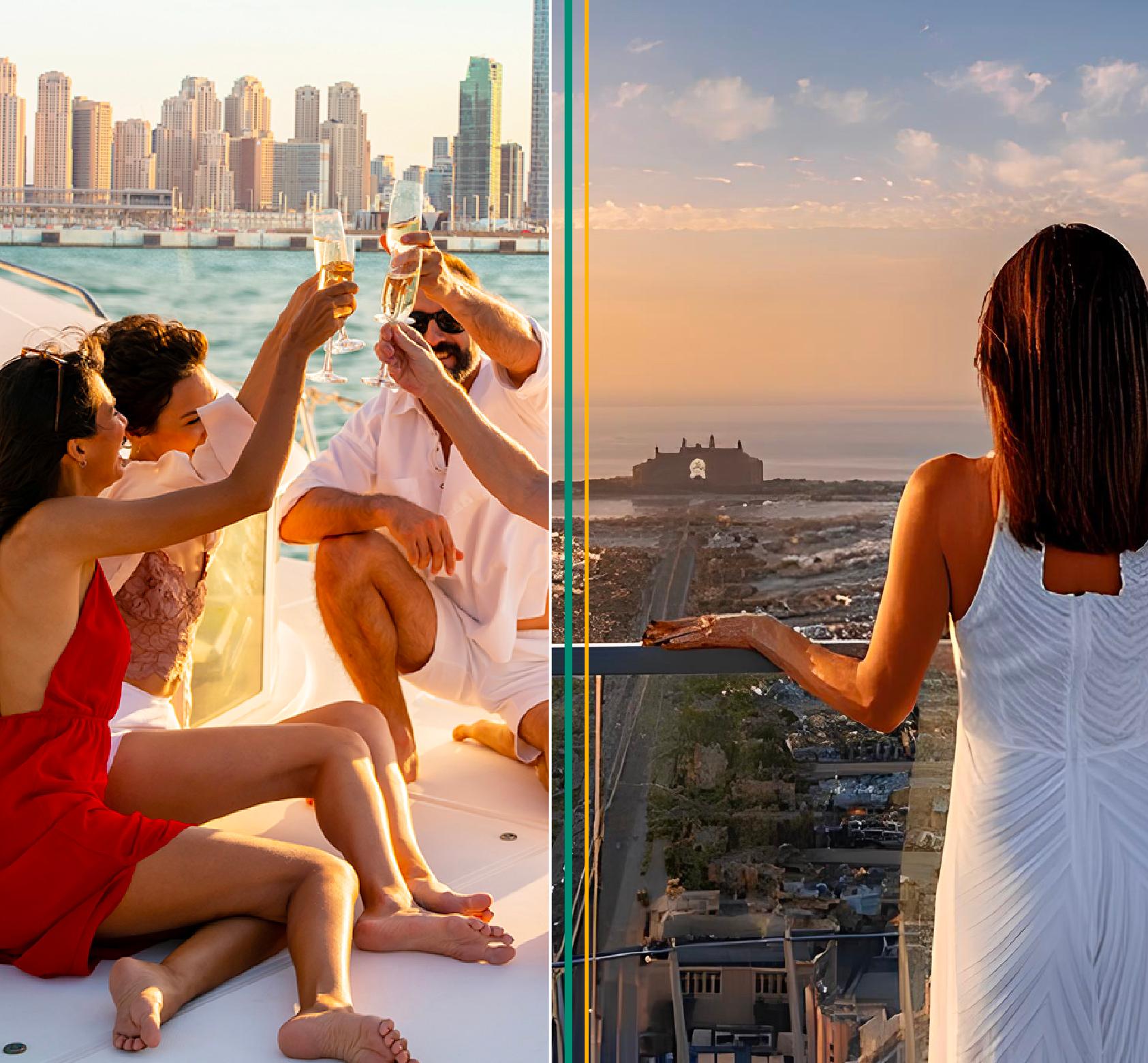 Dubai: Palm Tower Observation Deck & Afternoon Yacht Cruise