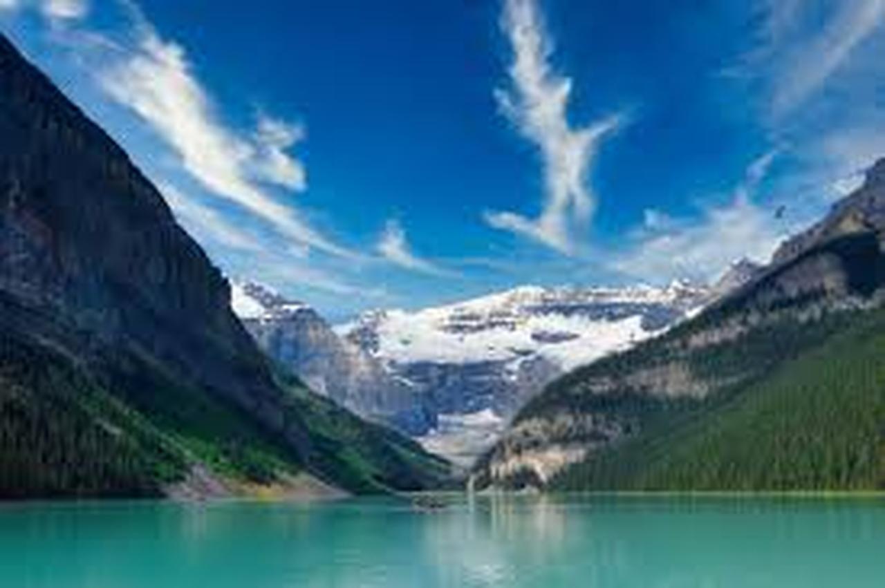 Emerald Lake canoe green glacial water President Range Yoho National Park British Columbia — image 13