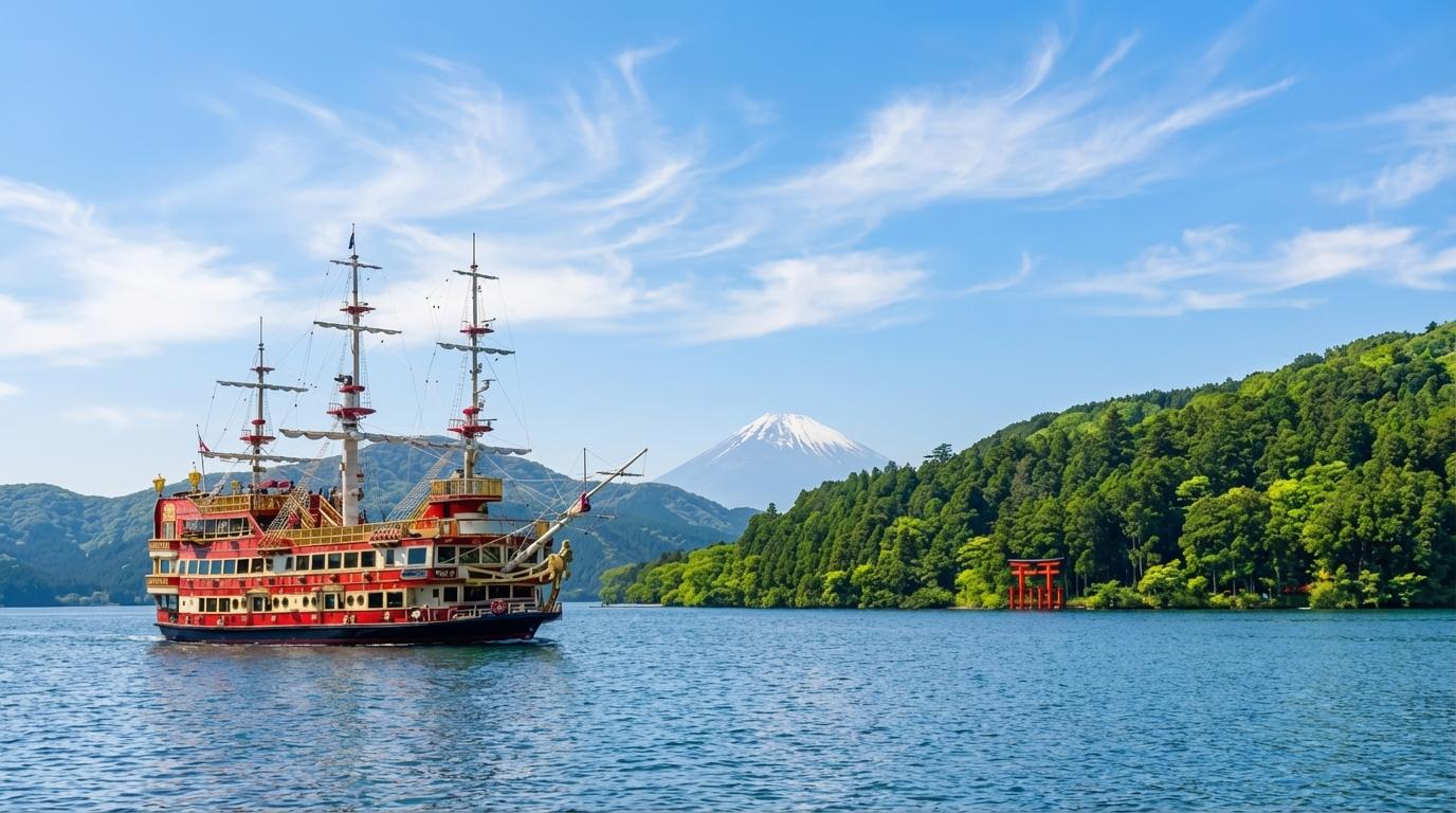 Mt. Fuji, Hakone & Lake Ashi Full-Day Tour with Ropeway & Pirate Ship