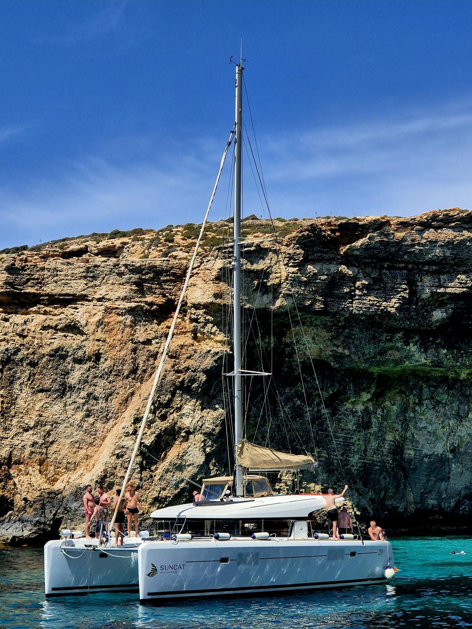 St. Paul's Bay Catamaran Cruise with Cave Views & Lagoon Swims