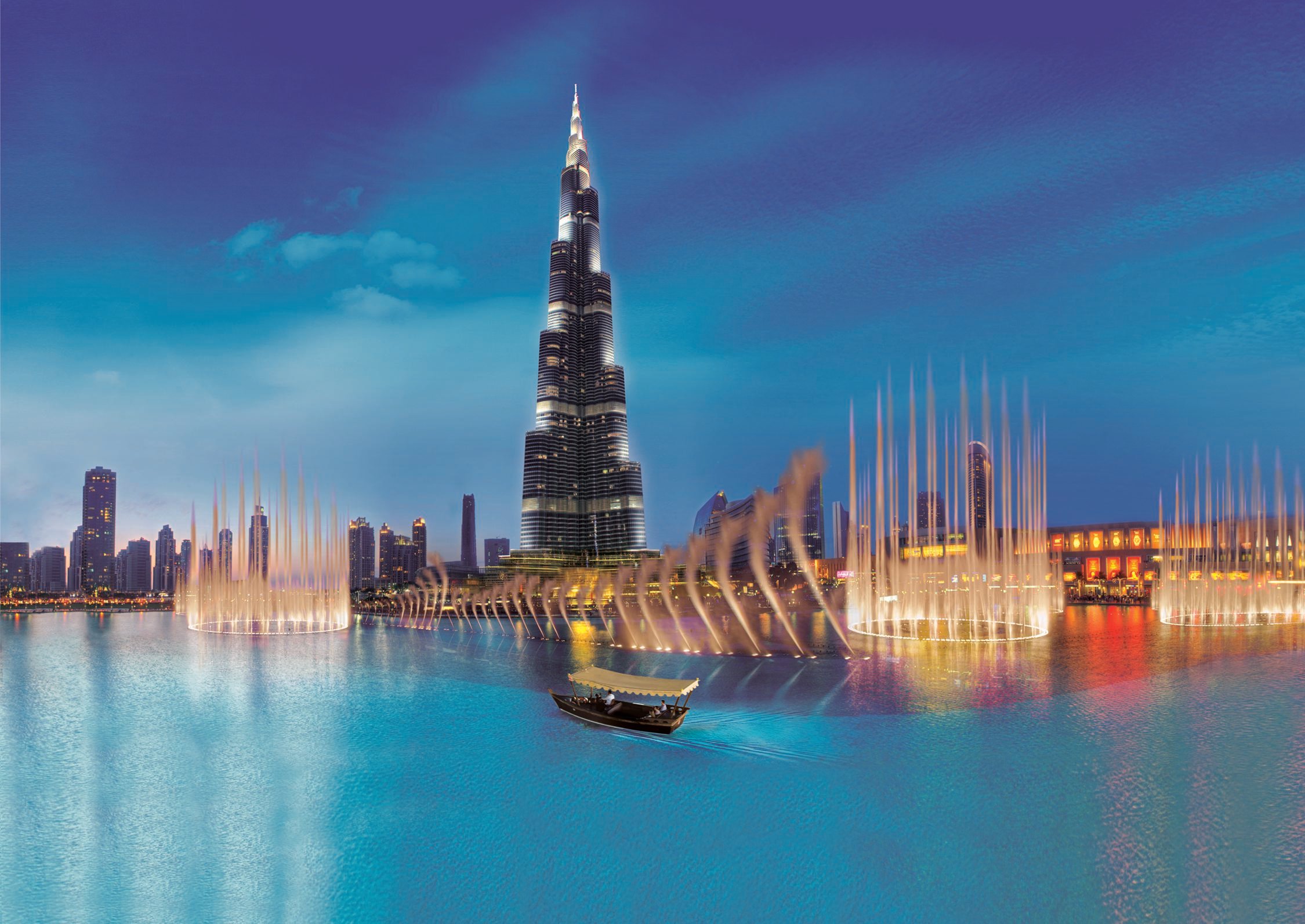 Burj Lake Abra Cruise & Fountain Light Show
