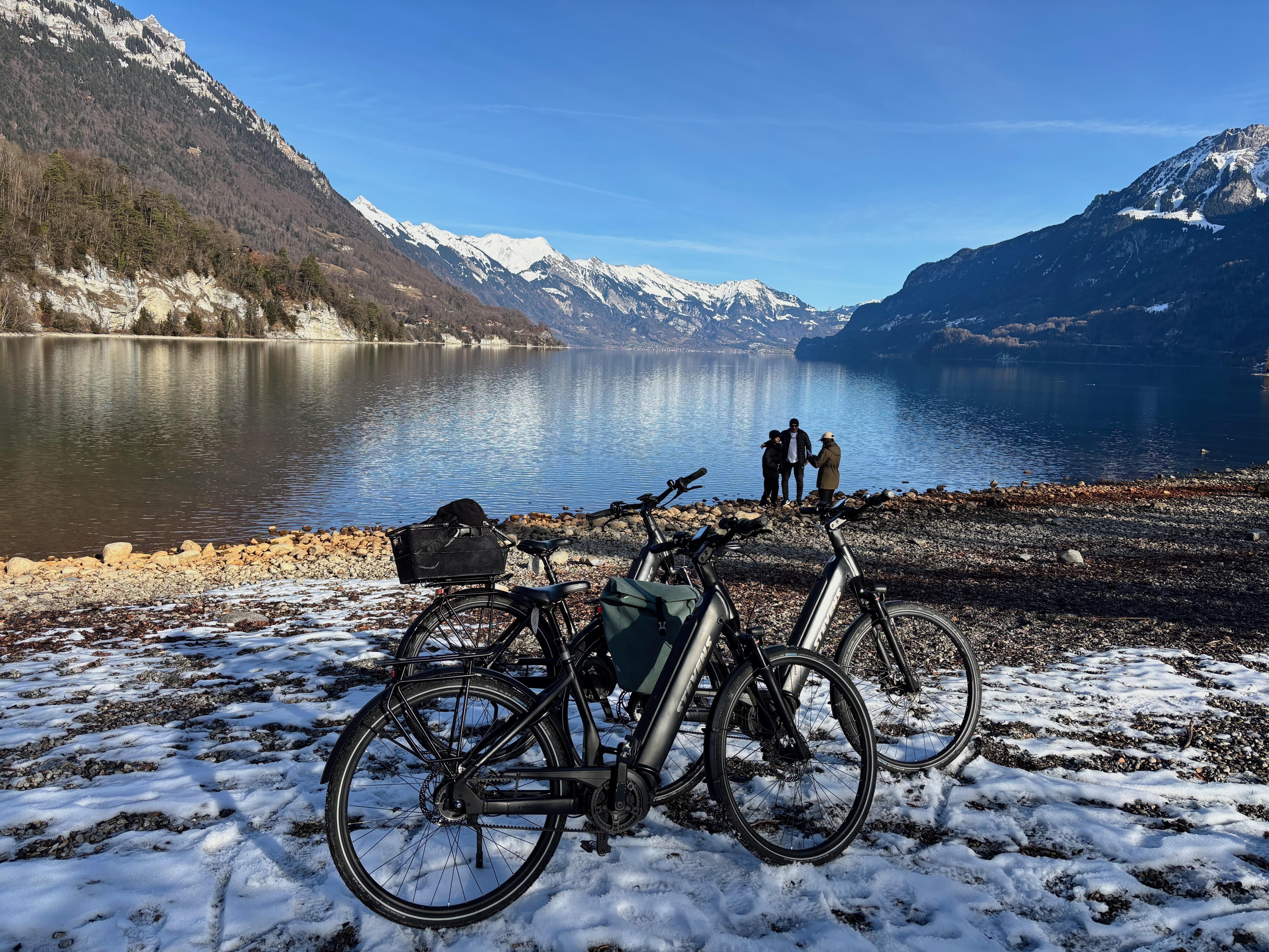 Winter E-Bike Adventure: Interlaken Rivers & Alpine Lakes