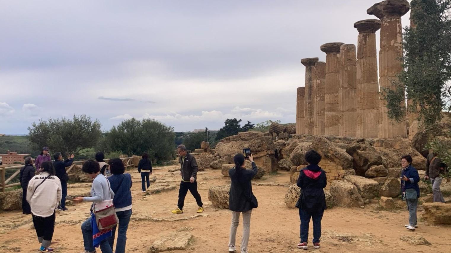 Valley of the Temples Agrigento ancient Greek Doric temple ruins — image 6