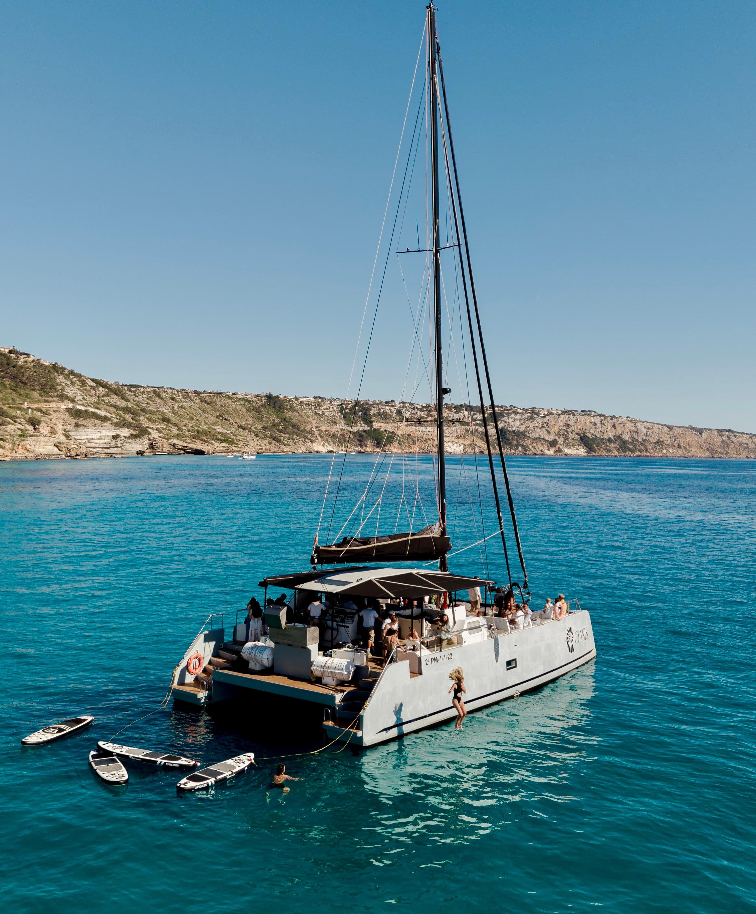 Palma Bay Catamaran Cruise to Cueva Verde & Cala Vella with BBQ