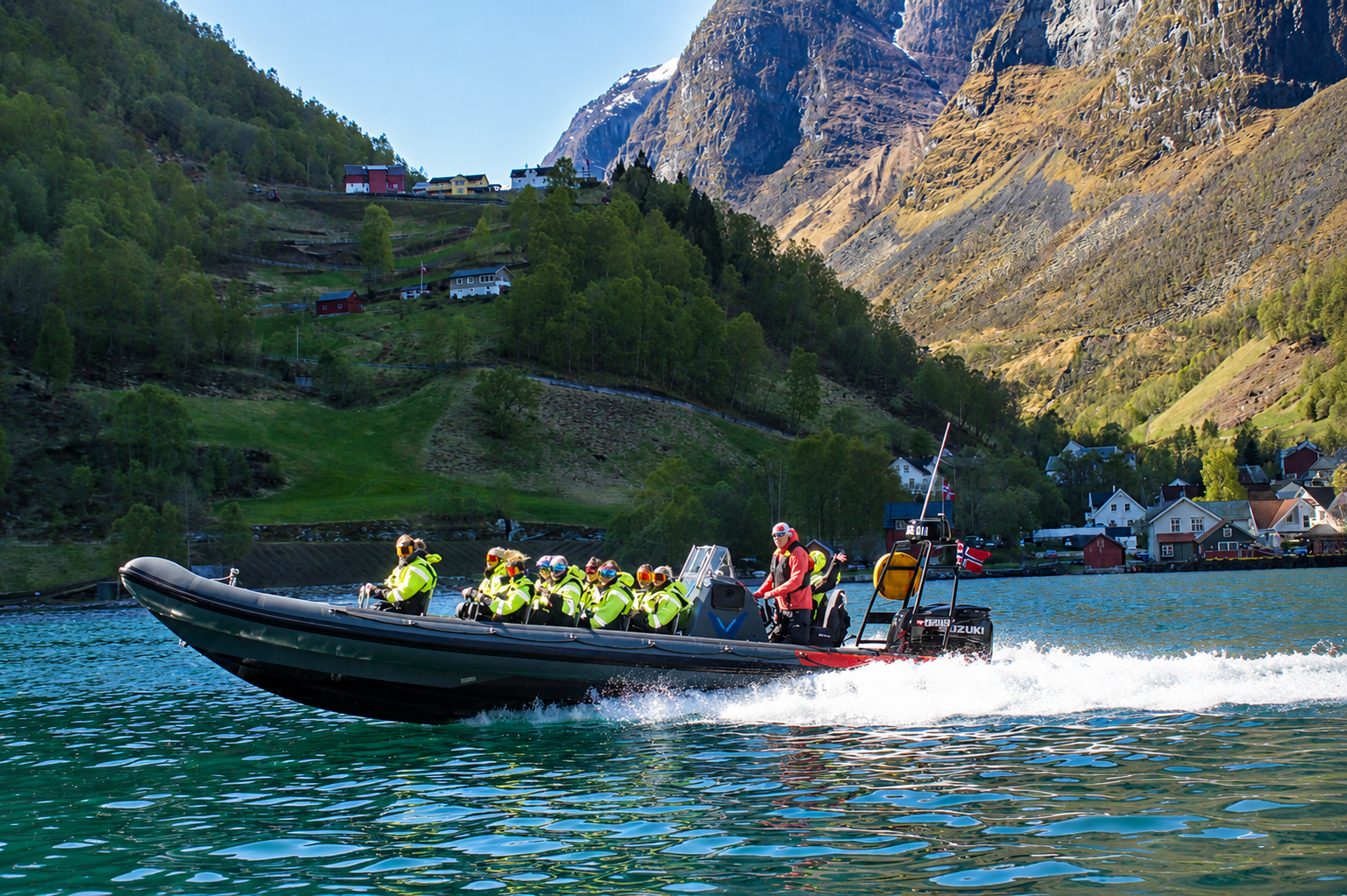 Nærøyfjord RIB Boat Adventure from Flåm