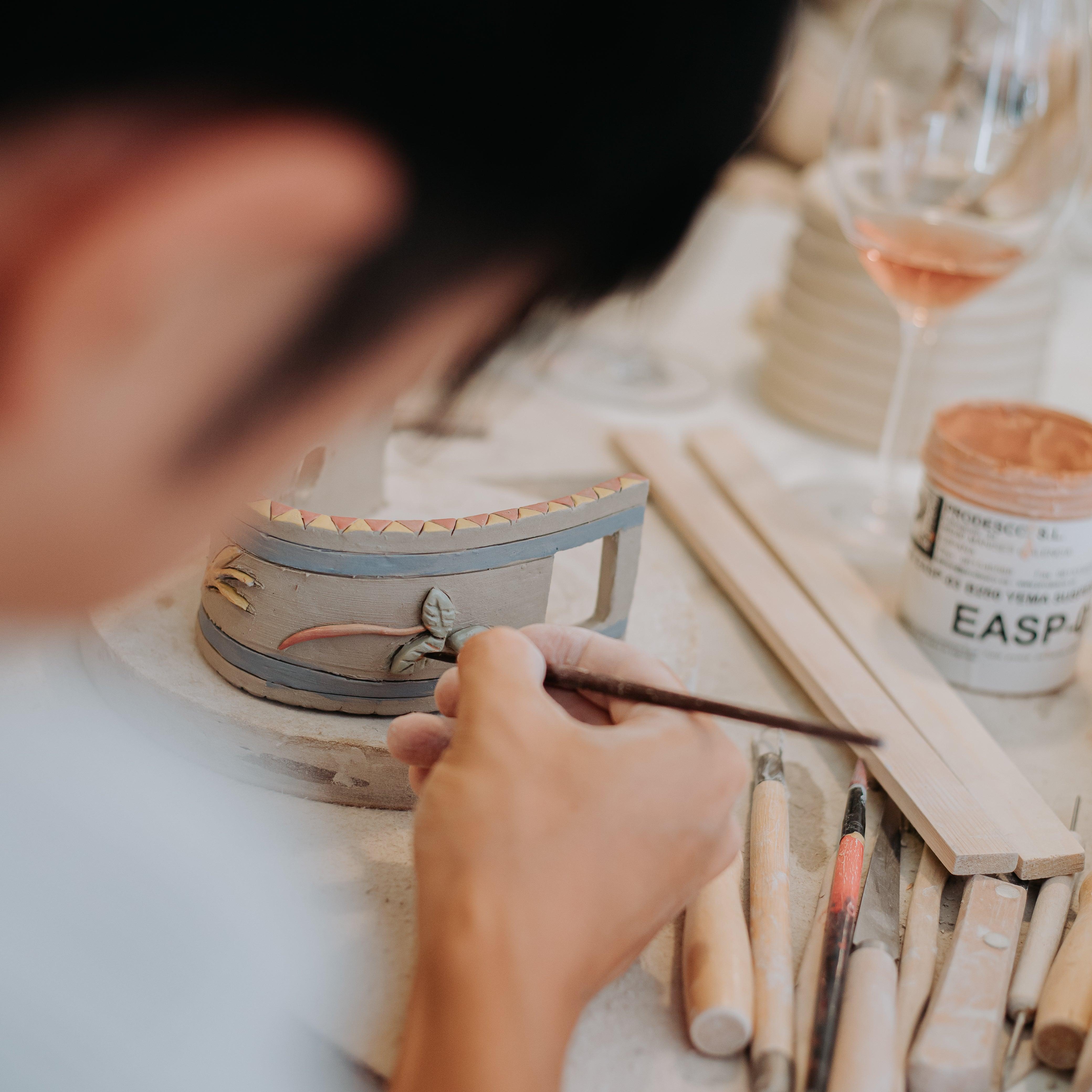 Ceramic Hand-Building & Portuguese Wine Tasting Workshop