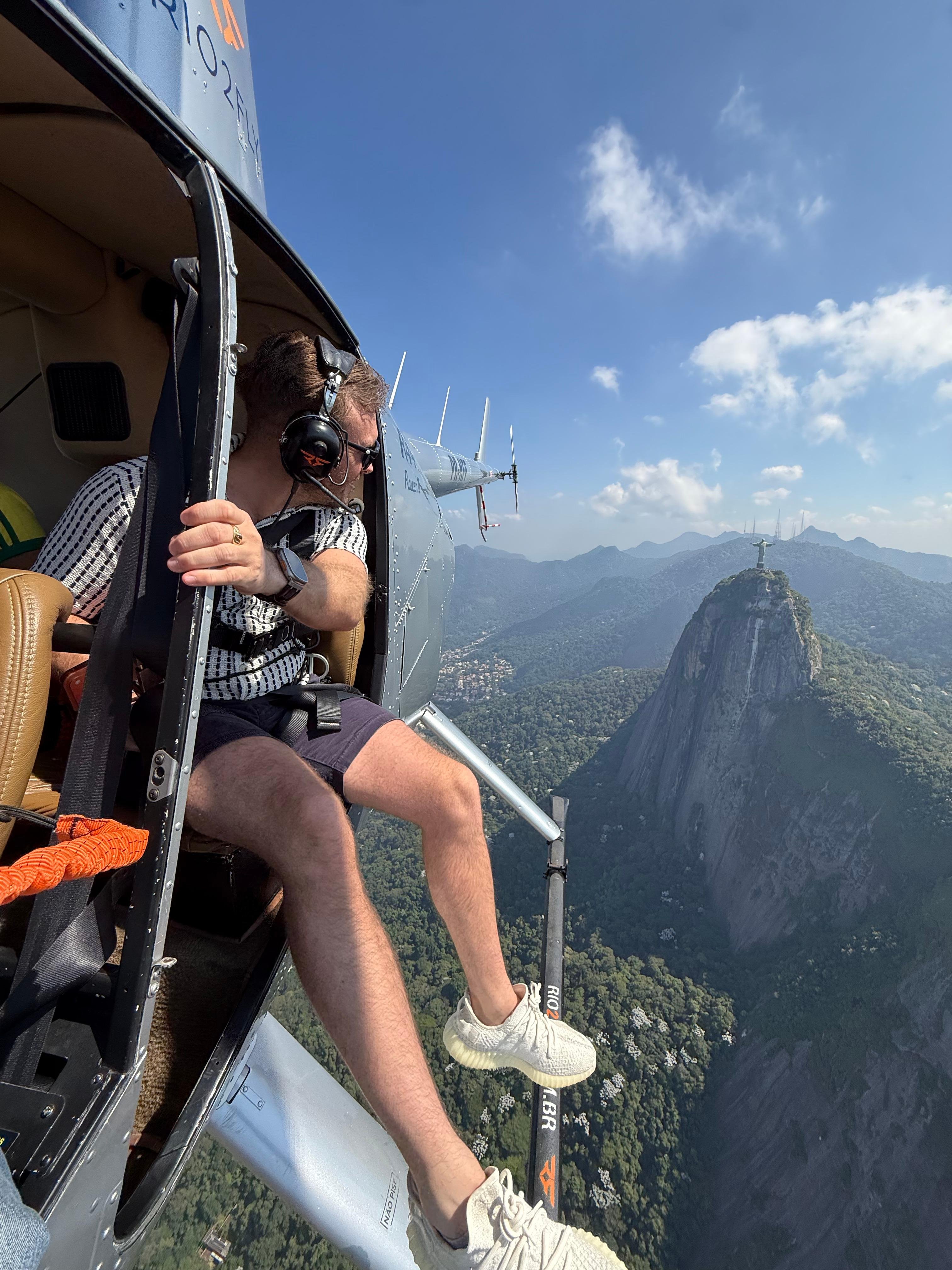 Rio Doors-Off Helicopter Flight with Christ the Redeemer Flyby