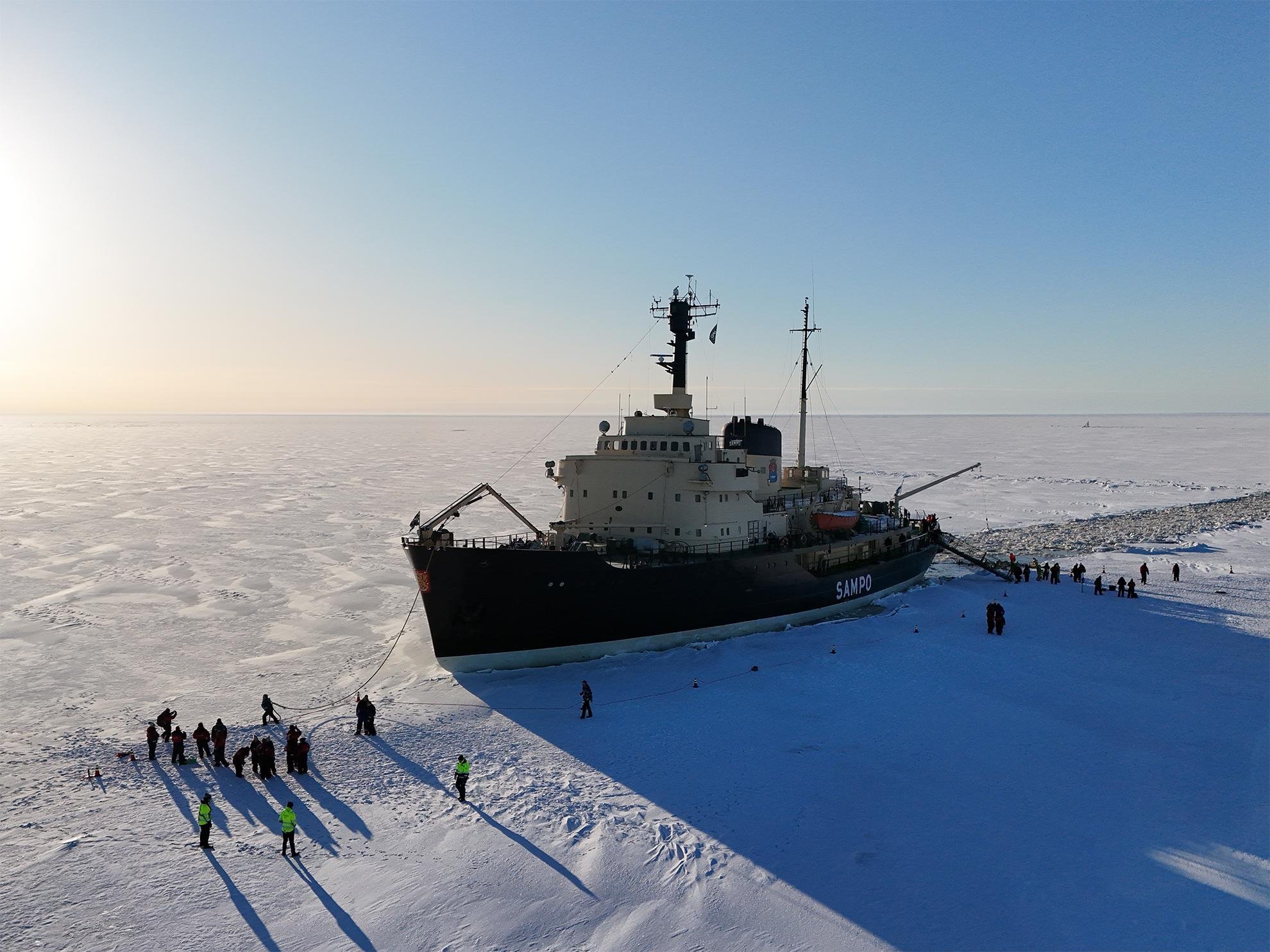 Icebreaker Sampo Arctic Cruise with Ice Floating from Rovaniemi