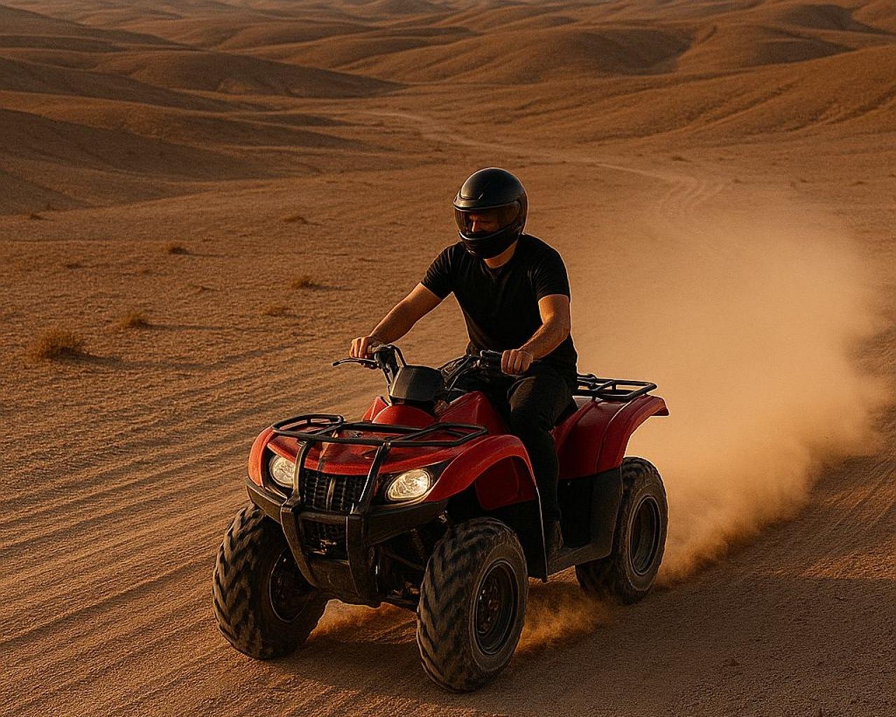 Agafay Desert Adventure: Quad Biking, Camel Ride & Berber Dinner Show