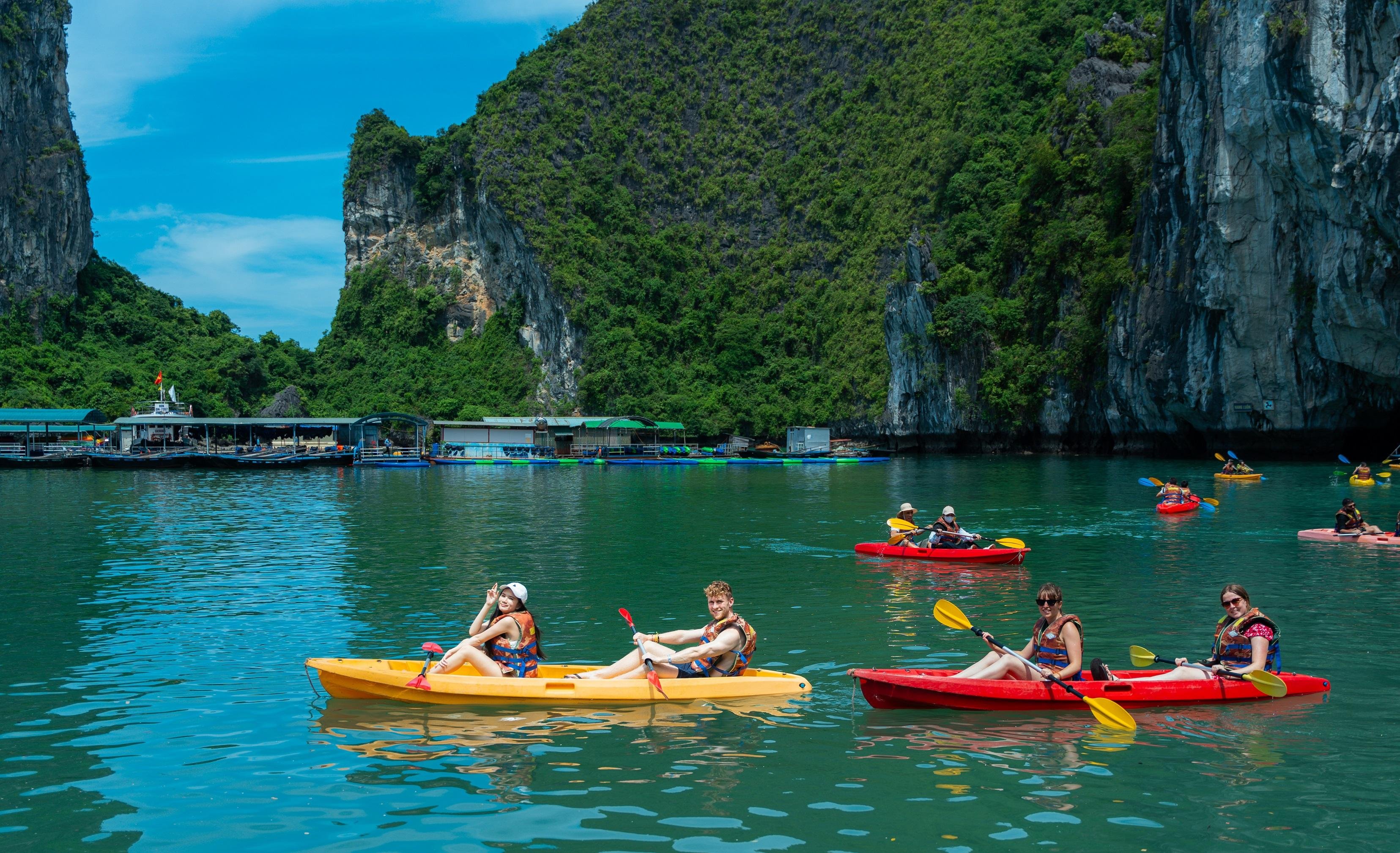 Ha Long Bay Full-Day Cruise from Hanoi: Caves, Kayaking & Sunset Party