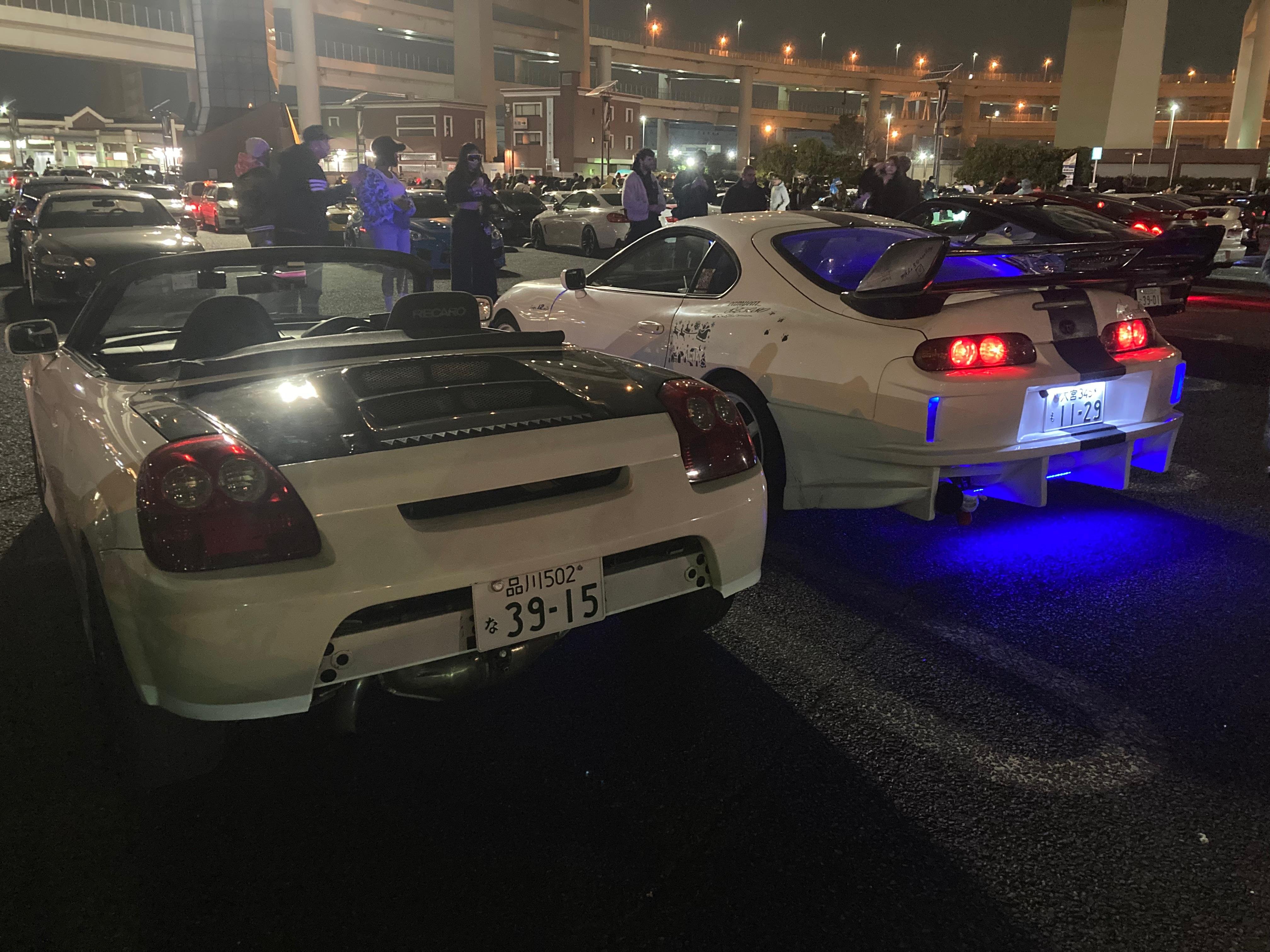 JDM Daikoku tour with MR2 Spider, open car