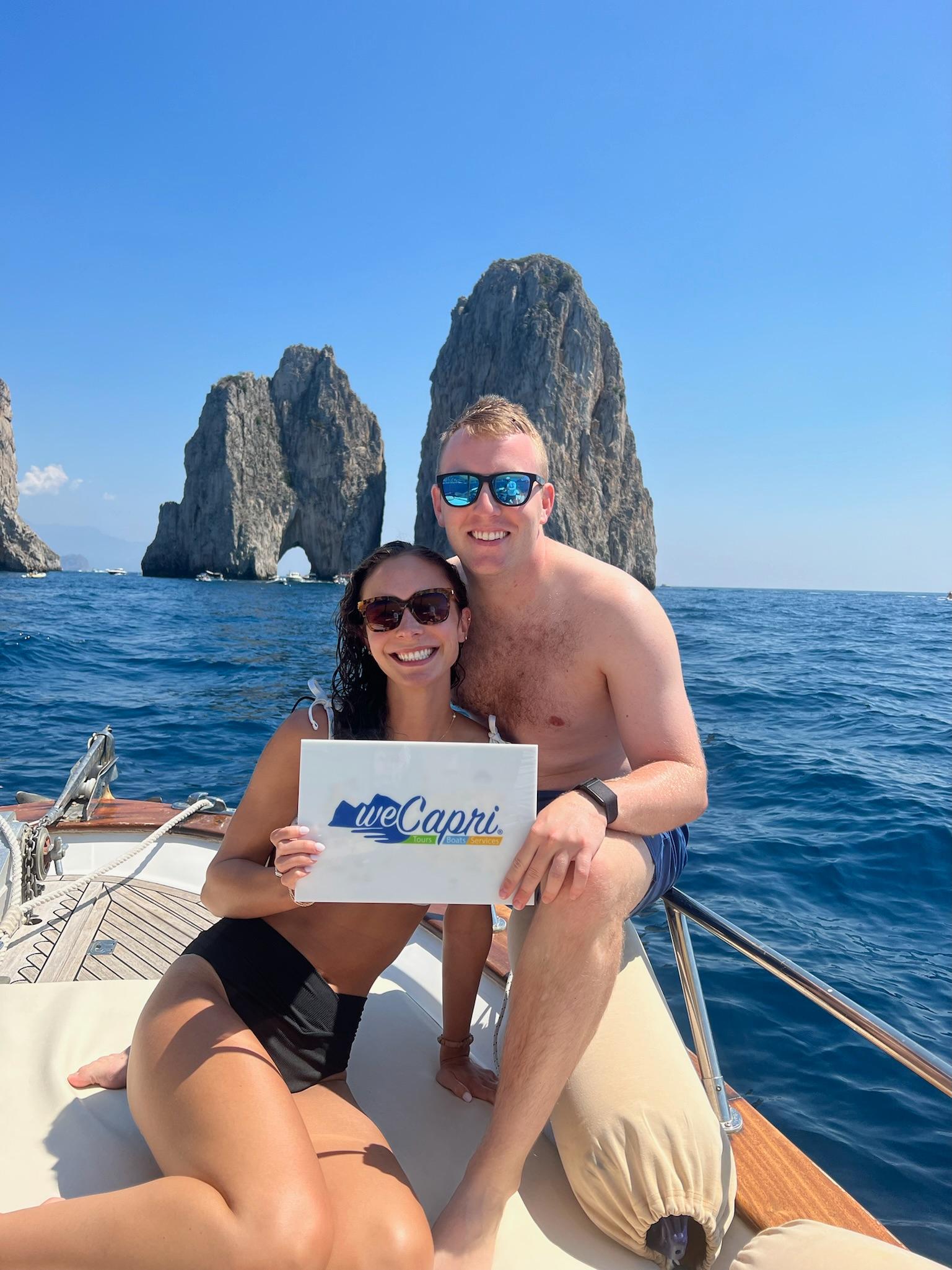 Capri Private Boat Tour: Faraglioni, Sea Caves & Swimming Stops