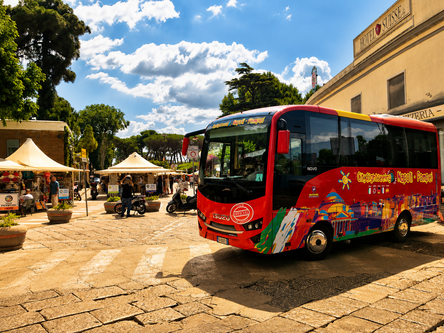 Naples to Pompeii Round-Trip Shuttle with Audio Commentary
