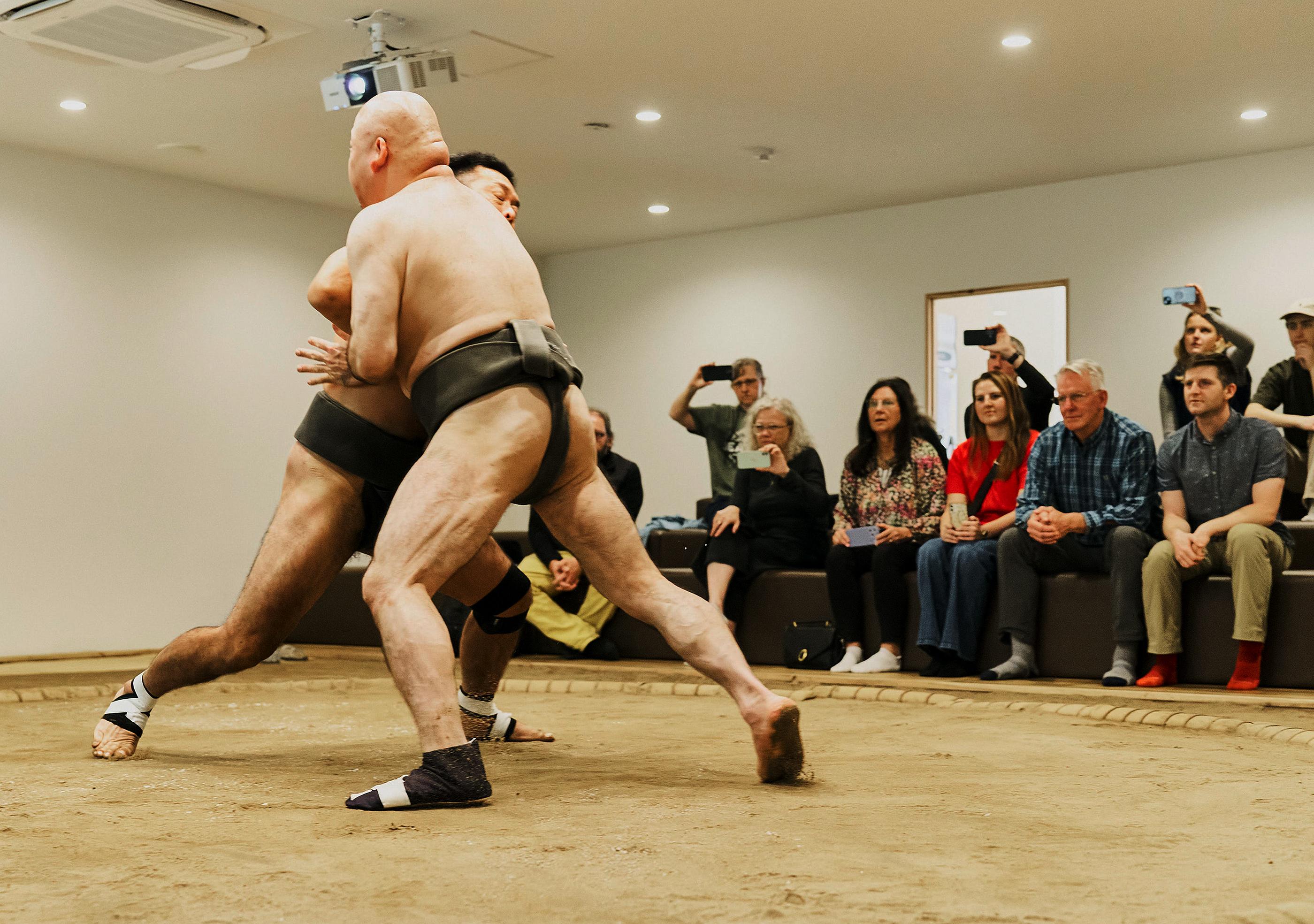 Osaka Sumo Show: Live Match, Rituals & Audience Challenge