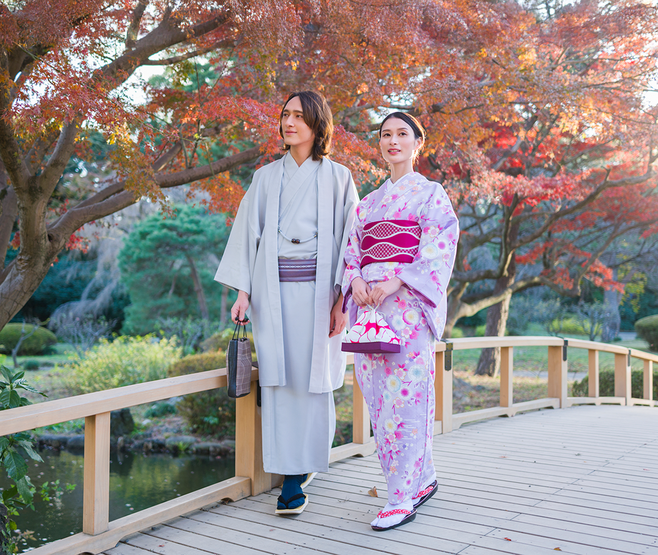 Shinjuku Gyoen Kimono Rental Experience