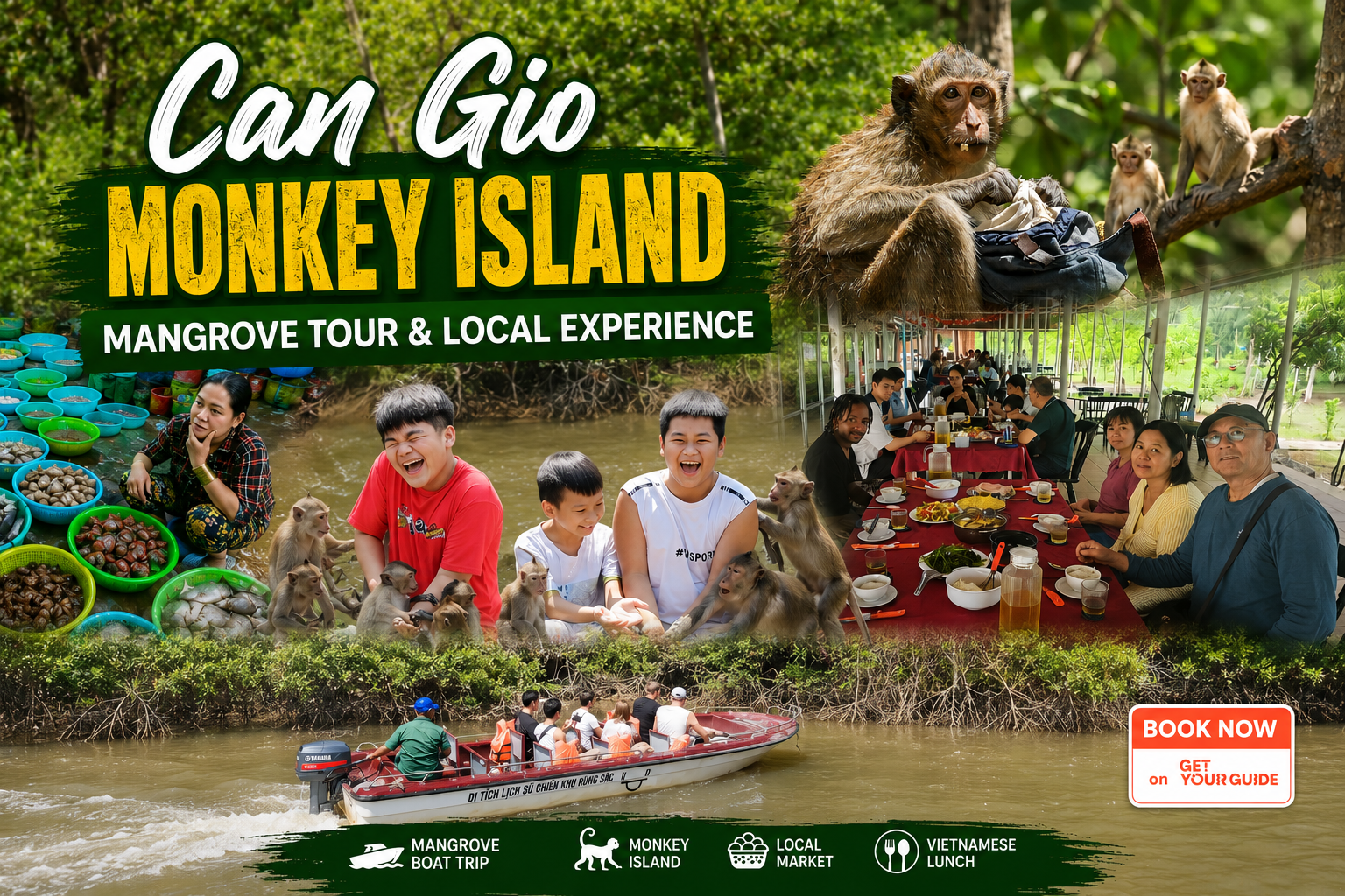 Can Gio Mangrove & Monkey Island Day Trip