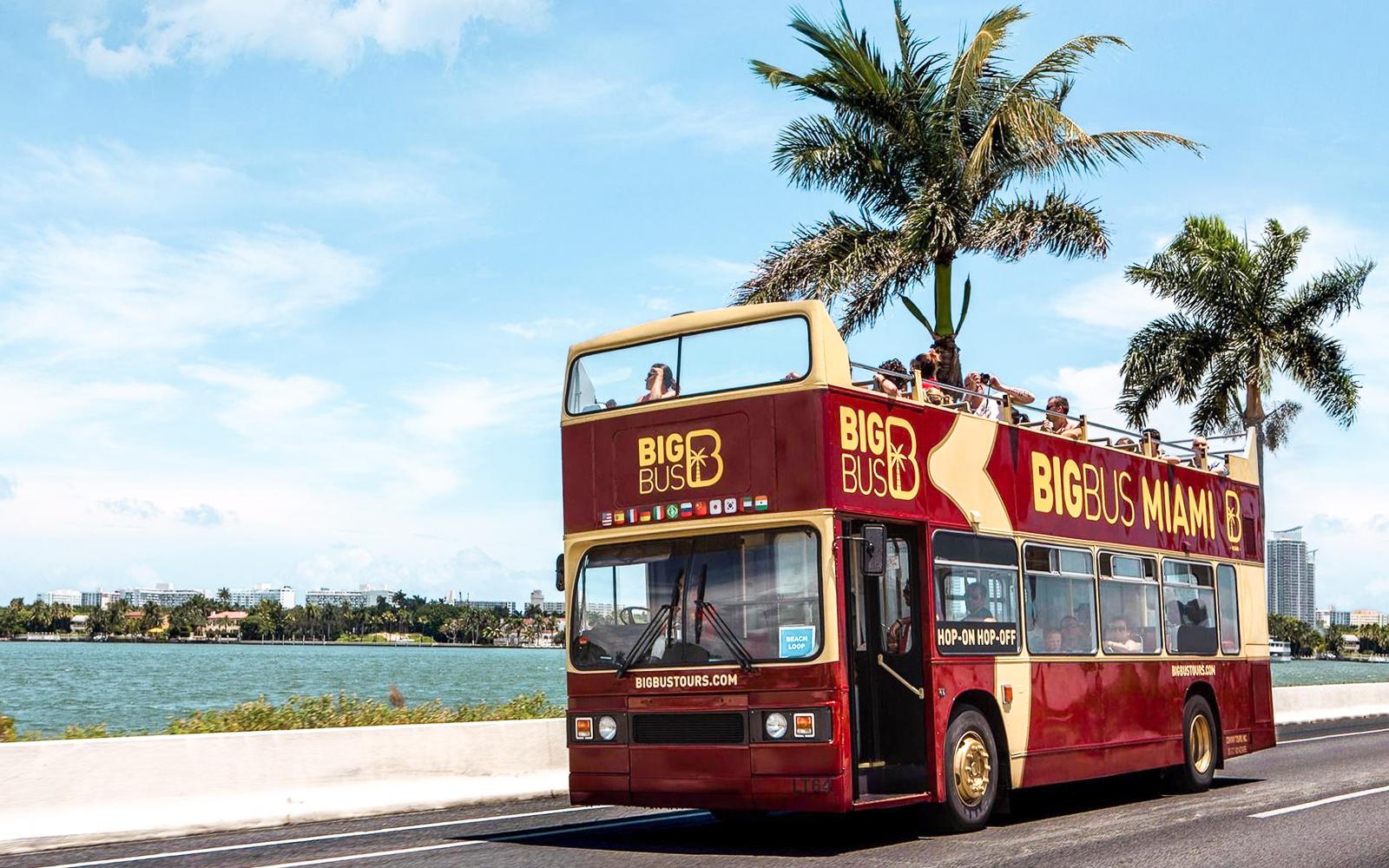 Miami Hop-On Hop-Off Open-Top Bus Tour & Optional Yacht Cruise