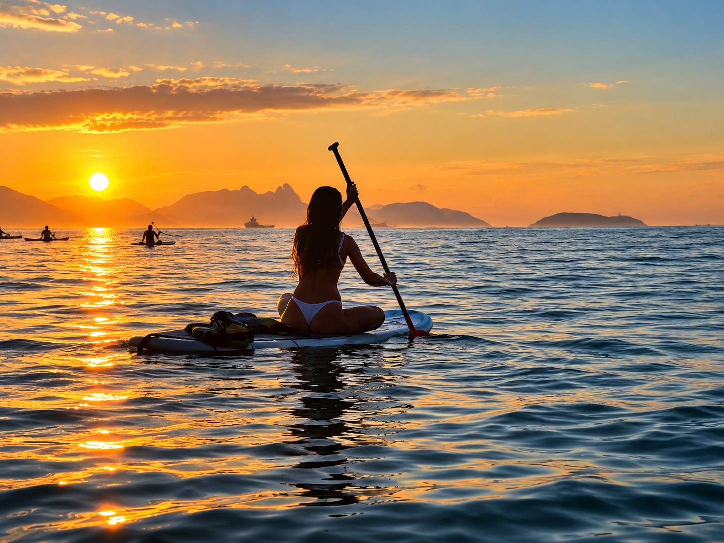 Copacabana Stand-Up Paddleboarding with Drone Footage
