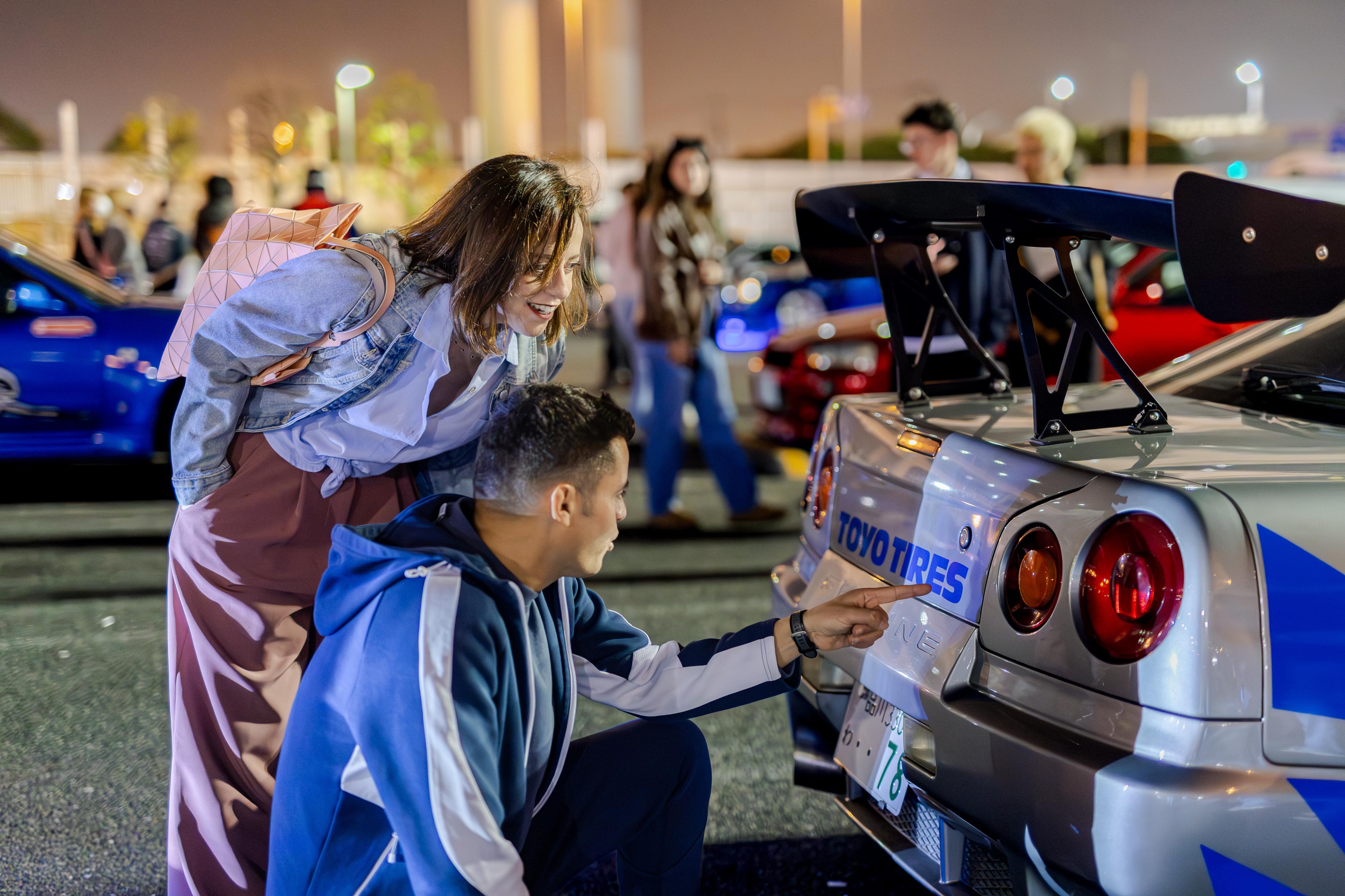 Tokyo JDM Night Drive: Skyline R34, Evo X & Daikoku PA