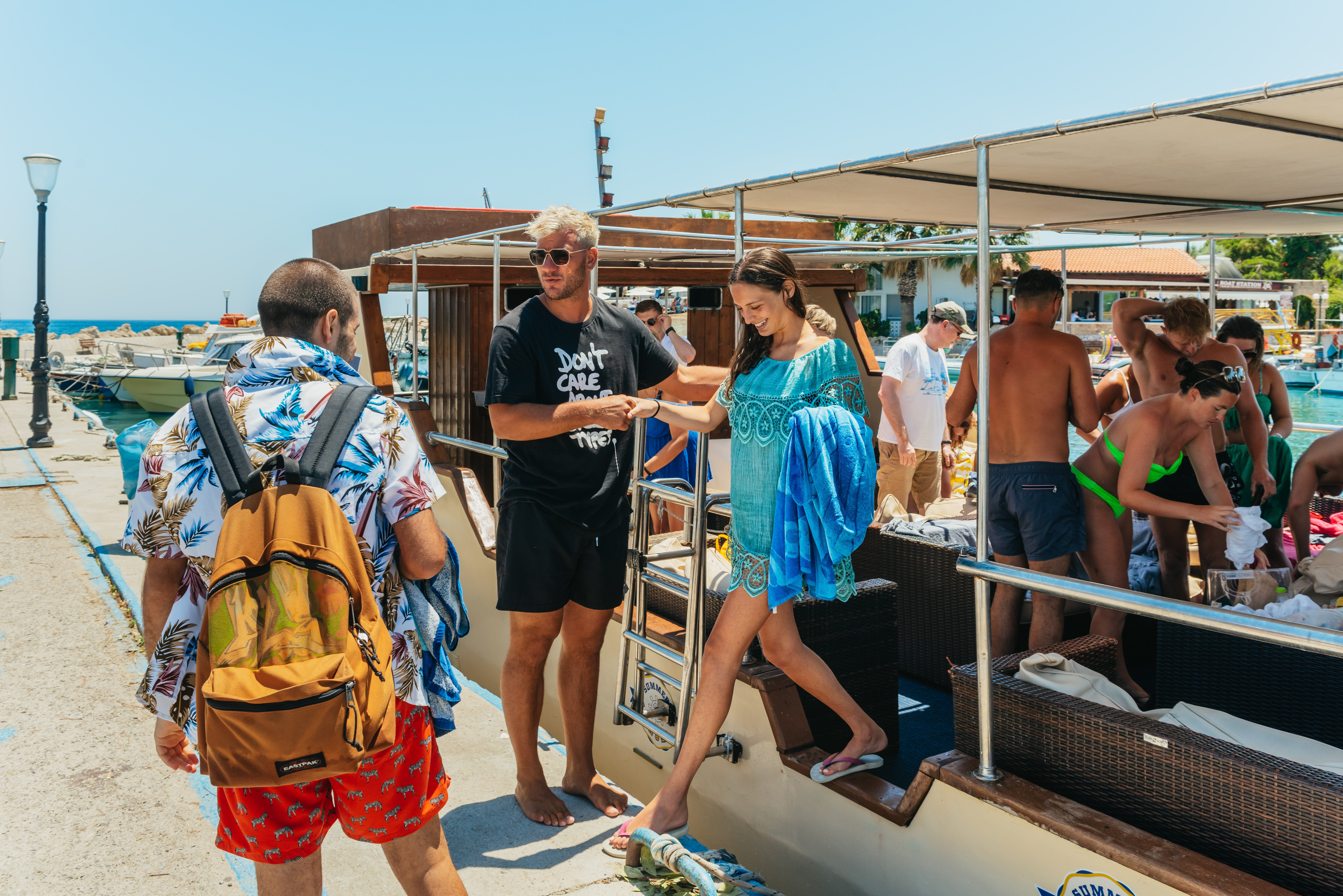 Rhodes Catamaran Cruise: Anthony Quinn Bay, Ladiko & Traganou Caves