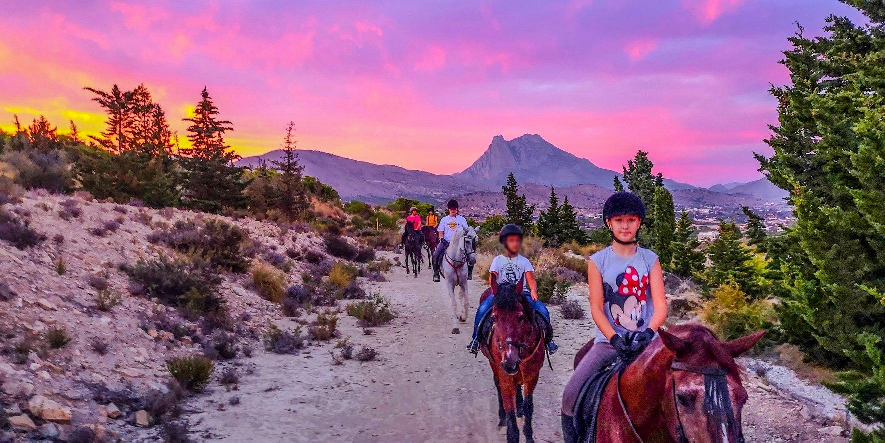Mountain Horseback Trail with Mediterranean Views