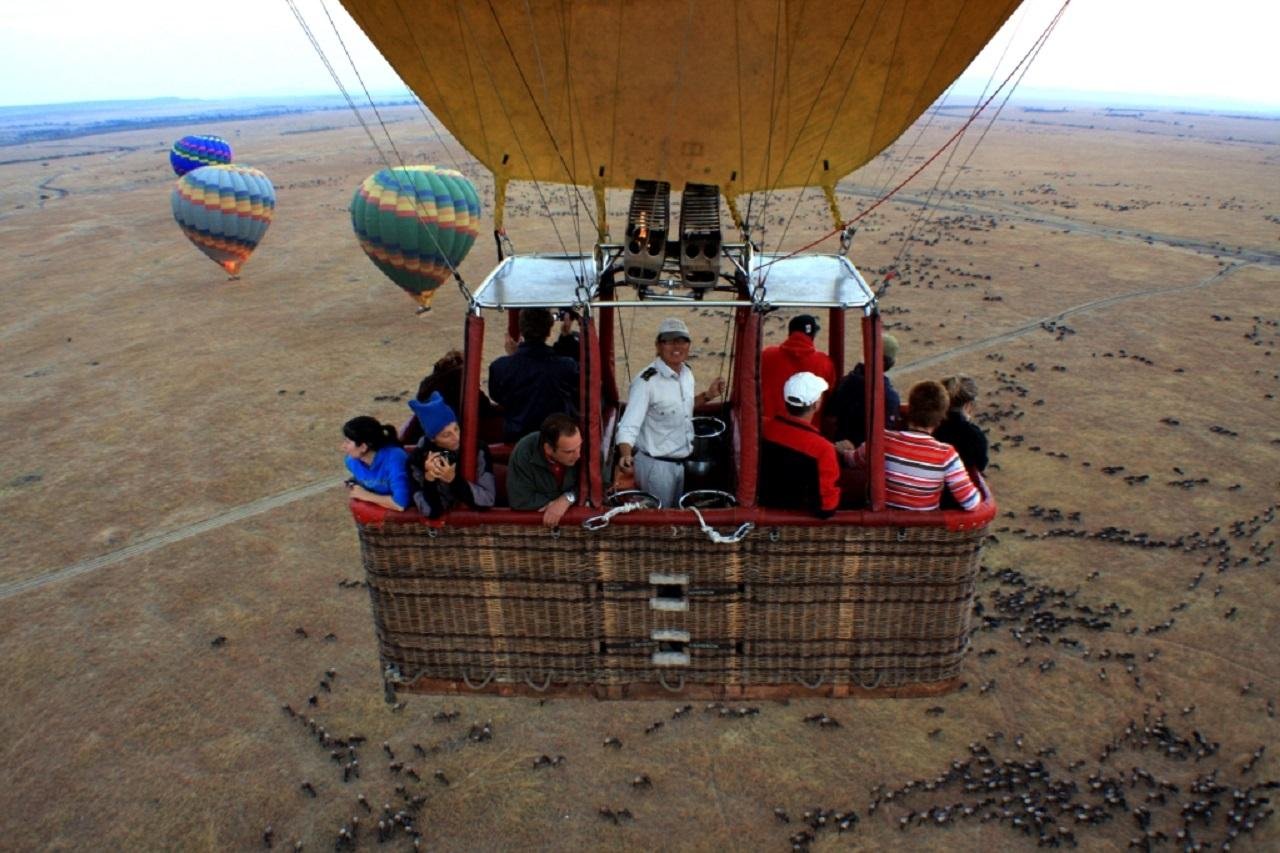 Maasai Mara Hot Air Balloon Safari with Champagne Breakfast
