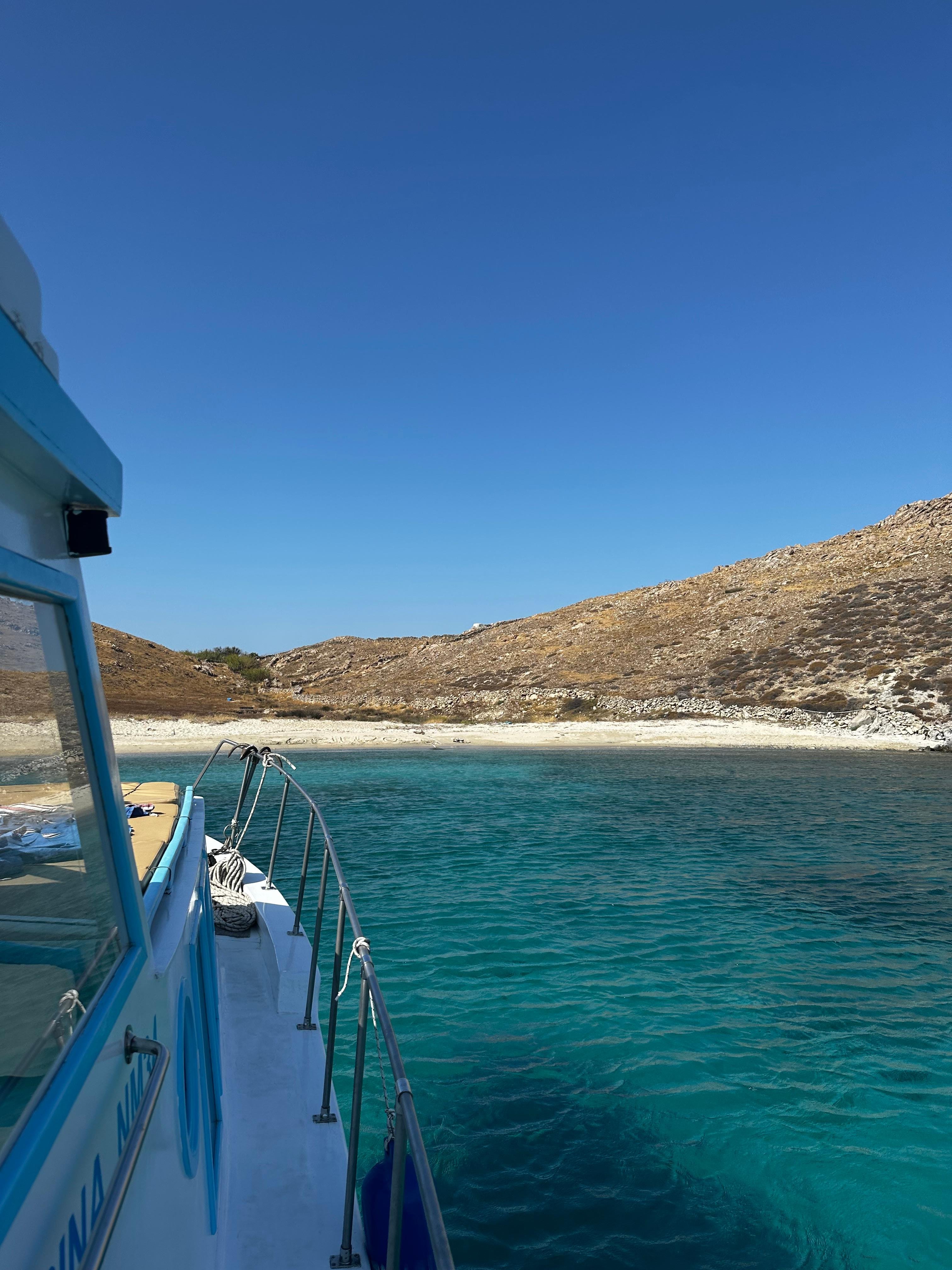 Private Mykonos South Coast Cruise on a Historic Wooden Boat