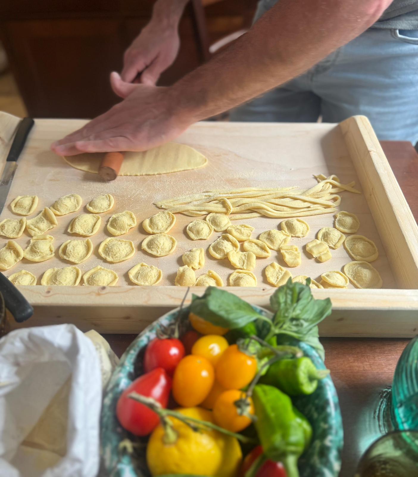 Orecchiette Pasta Workshop with Wine Tasting in Ostuni