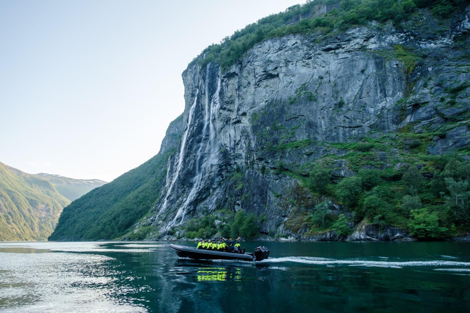 Geirangerfjord RIB Safari with Bus Transfer from Olden