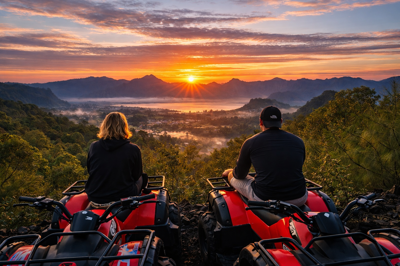 Mount Batur ATV Sunrise, Breakfast & Hot Spring Adventure