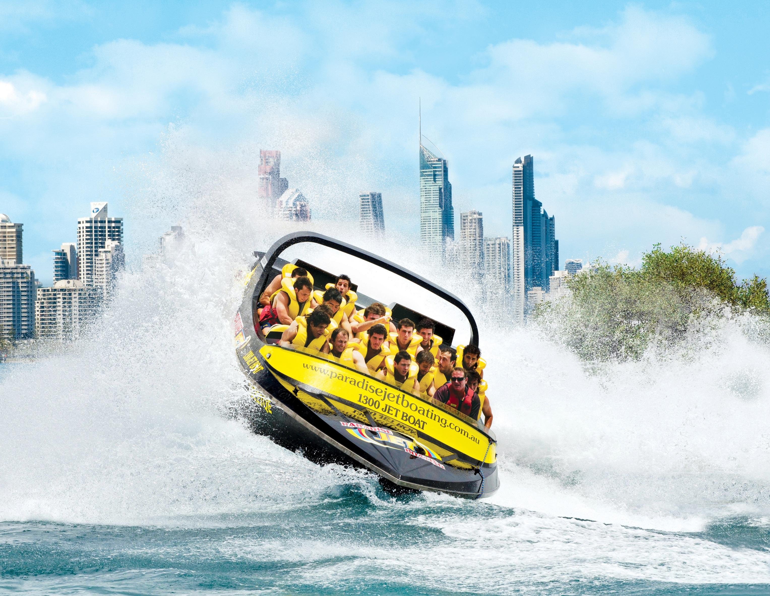 High-Speed Jet Boat Adventure on Gold Coast Broadwater